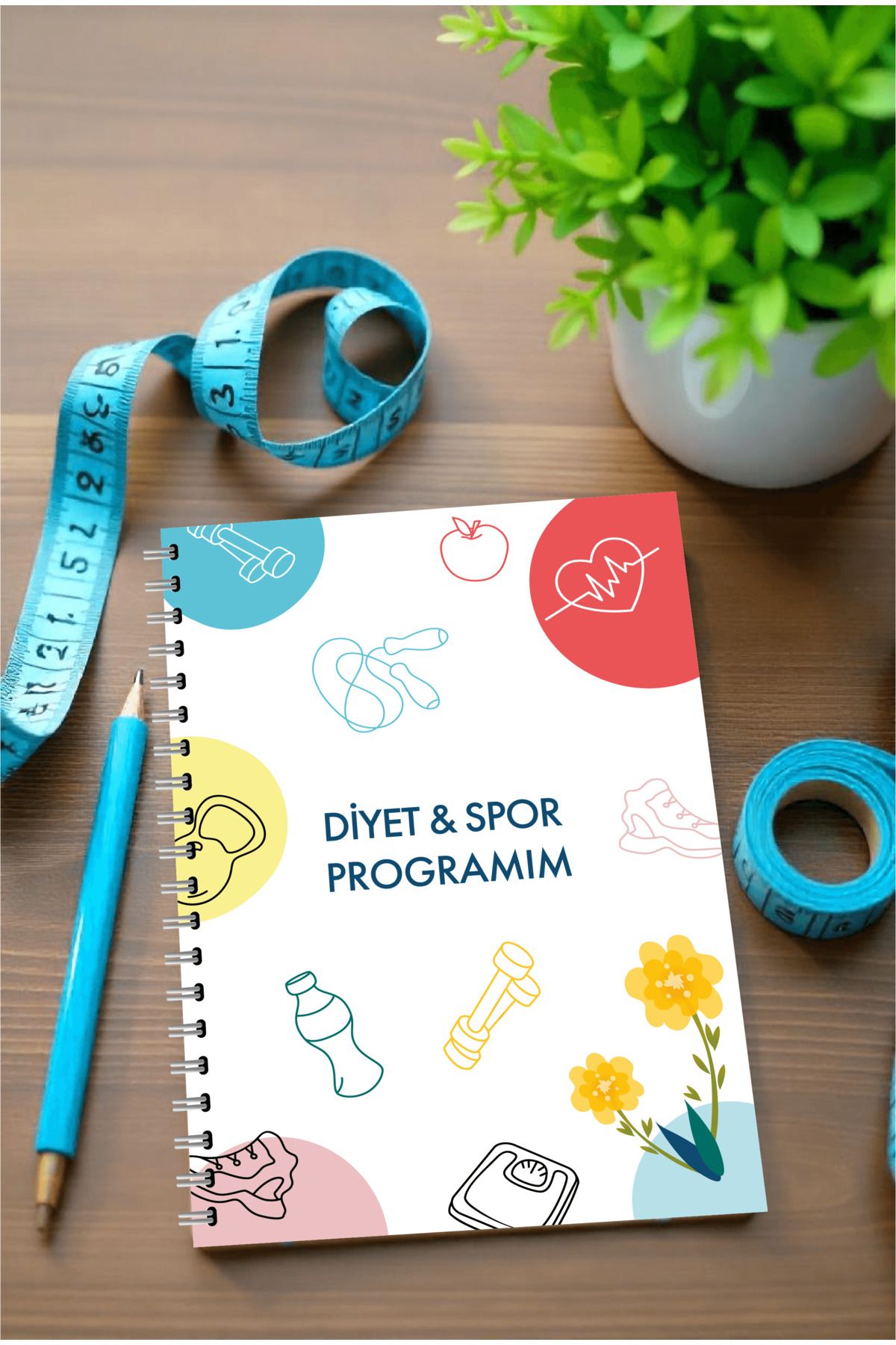 BULUT DİJİTAL Diyet ve Spor Programı Takip Defteri & Diyet Defteri