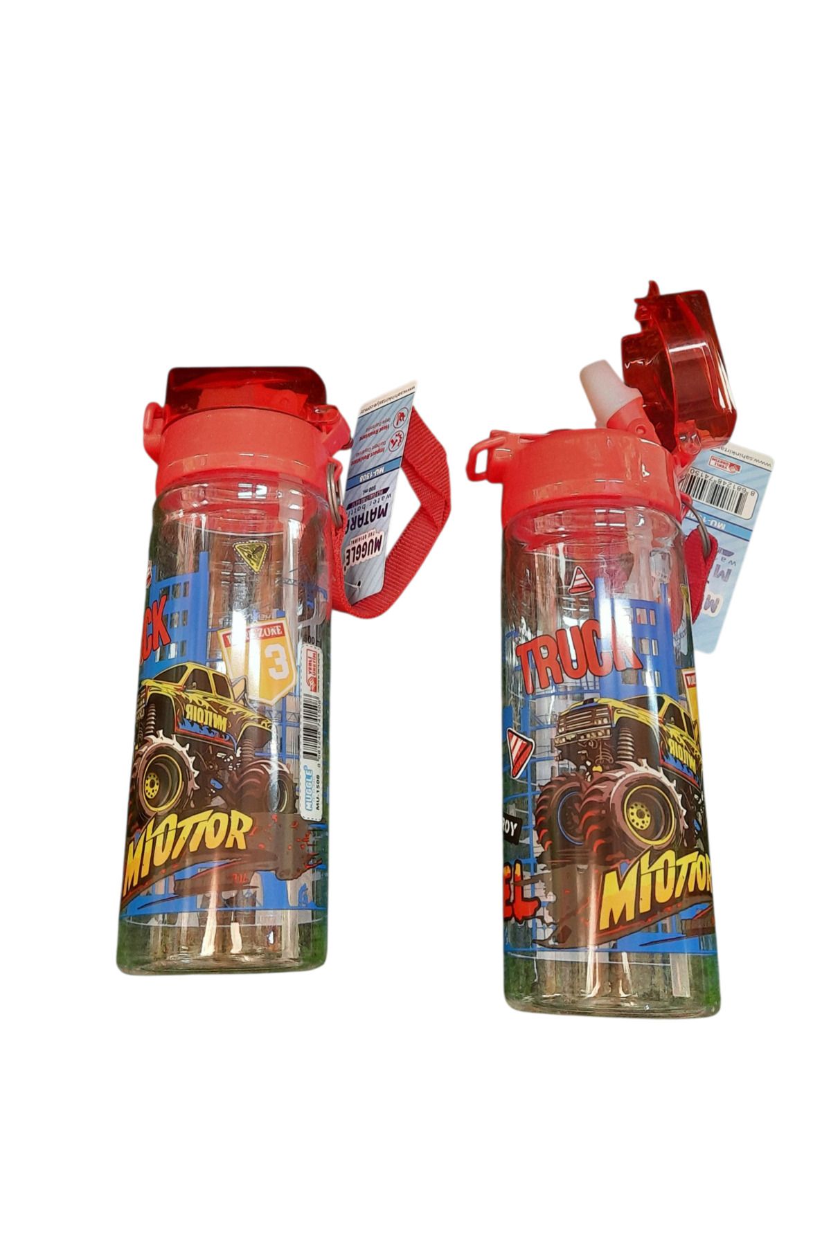 suluk plastik 500 ml Suluk , Matara Pipetli Kilitli Ve Askılı