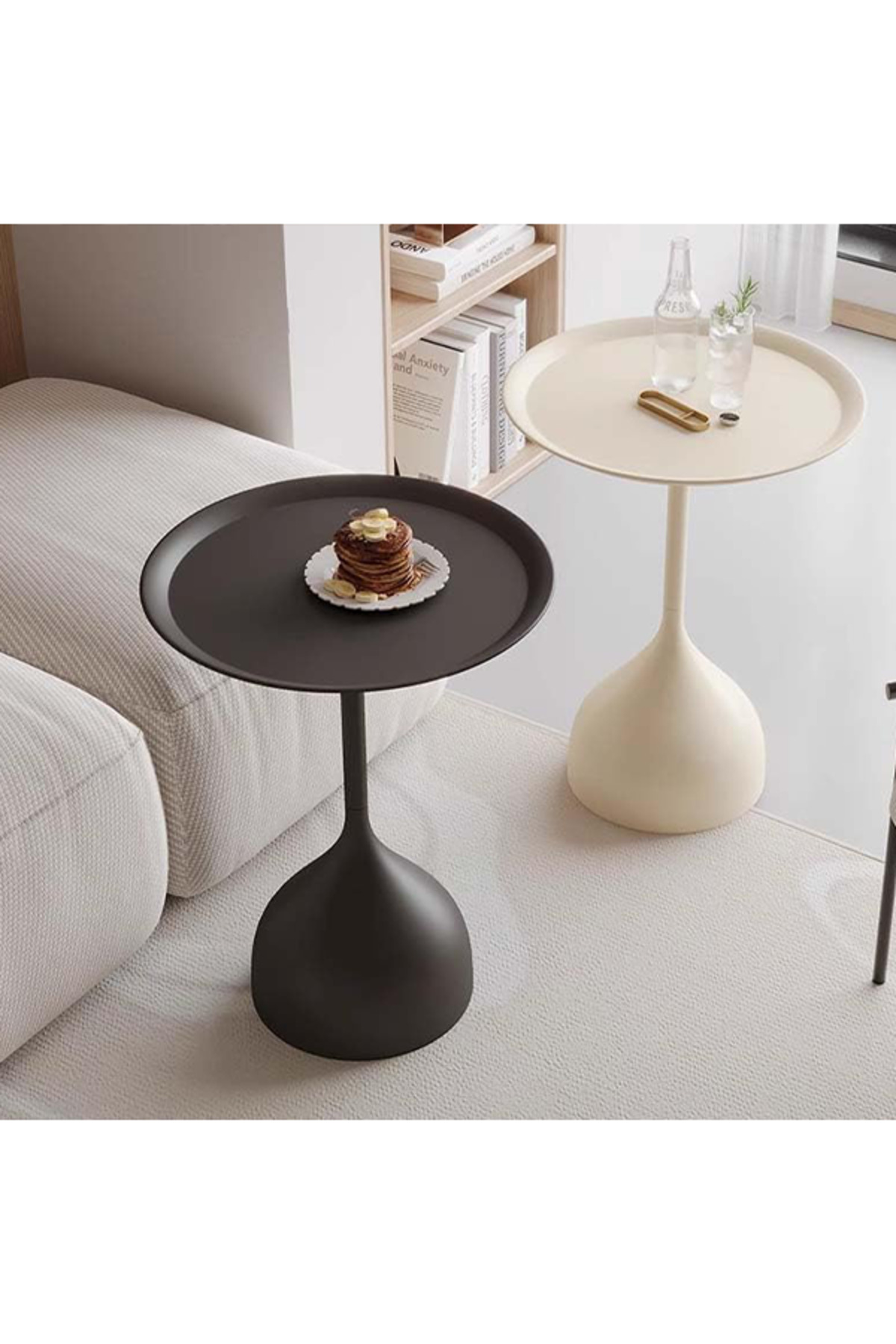 طاولة قهوة كراون هوم، تصميم دائري بسيط