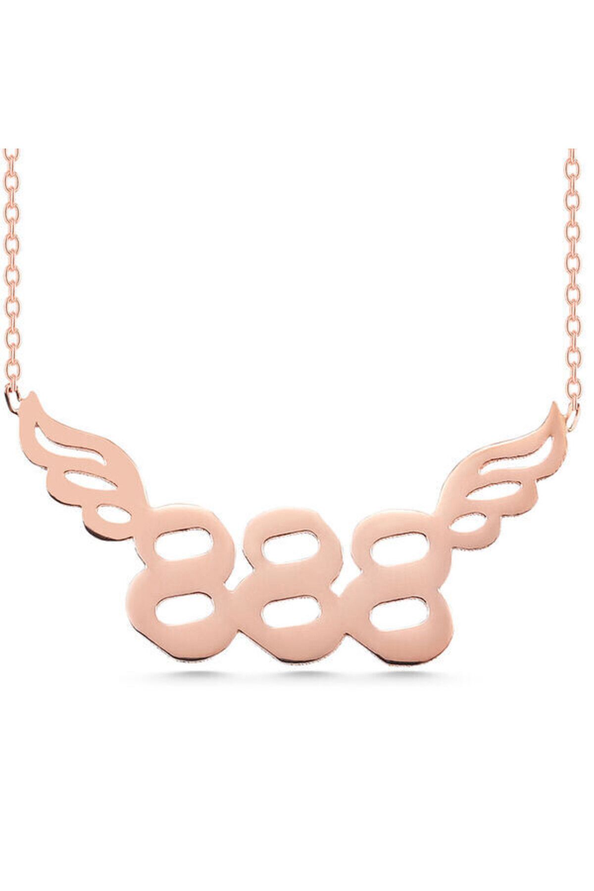 shop Rose Melek Kanatlı888 Melek Sayısı 925 Ayar Gümüş Kolye