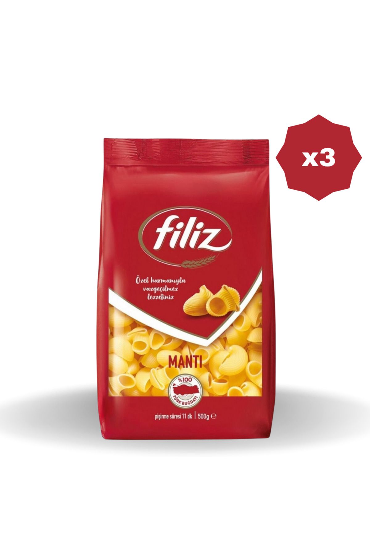 FİLİZ MANTI MAKARNA 500 GR - (3 ADET)