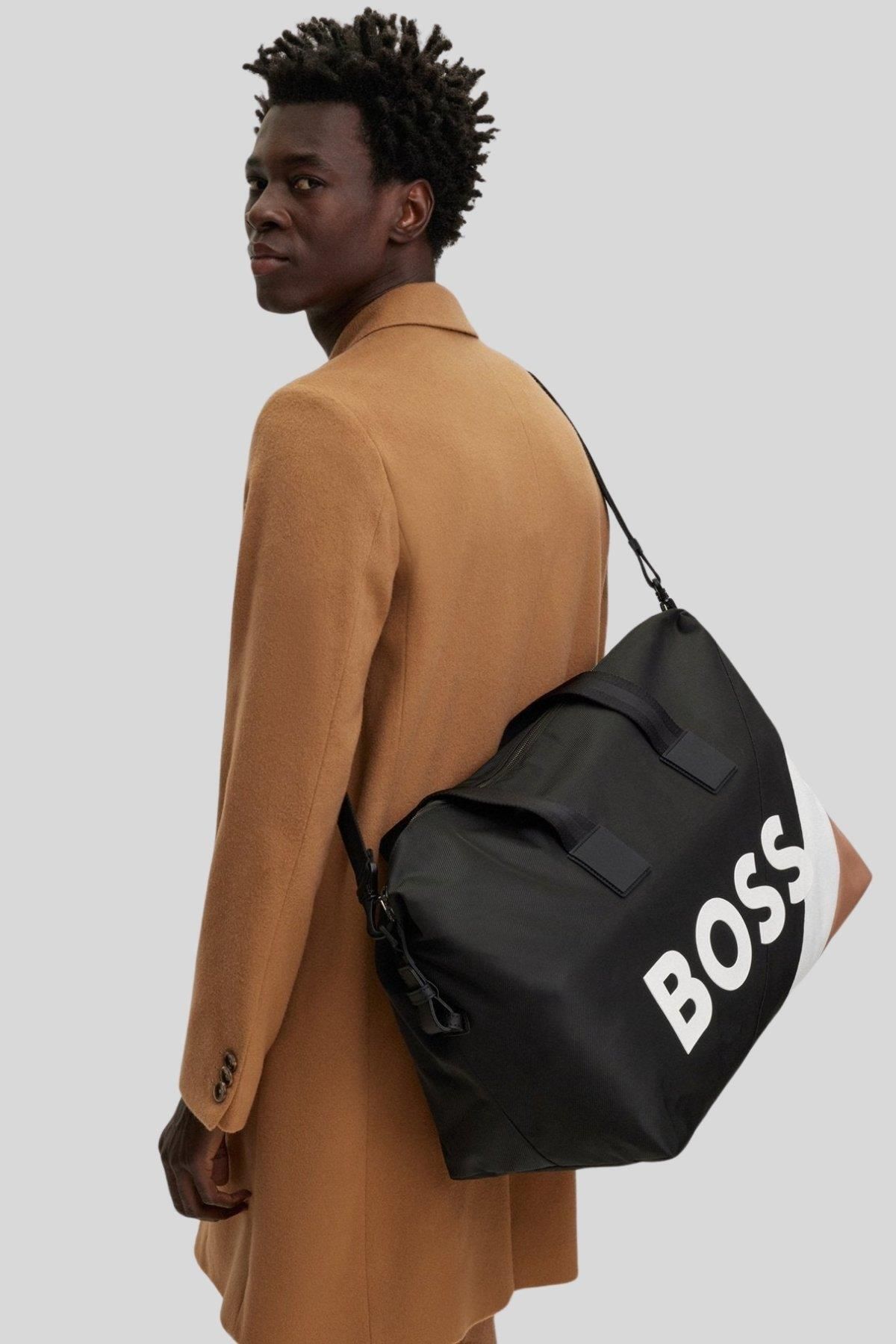 BOSS Erkek Seyehat Çantası Gri