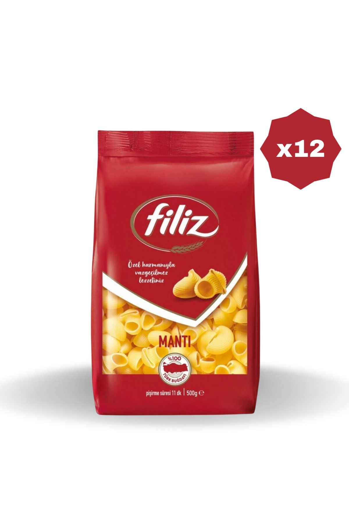 FİLİZ MANTI MAKARNA 500 GR - (12 ADET)