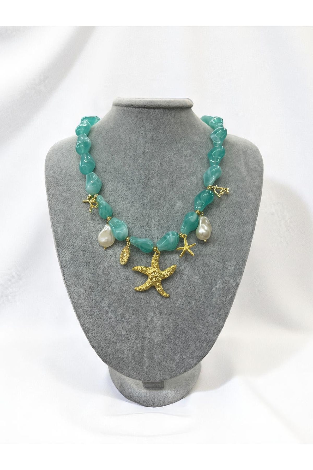 Esdem Accessories Charmlı Yazlık kolye Deniz yıldızı