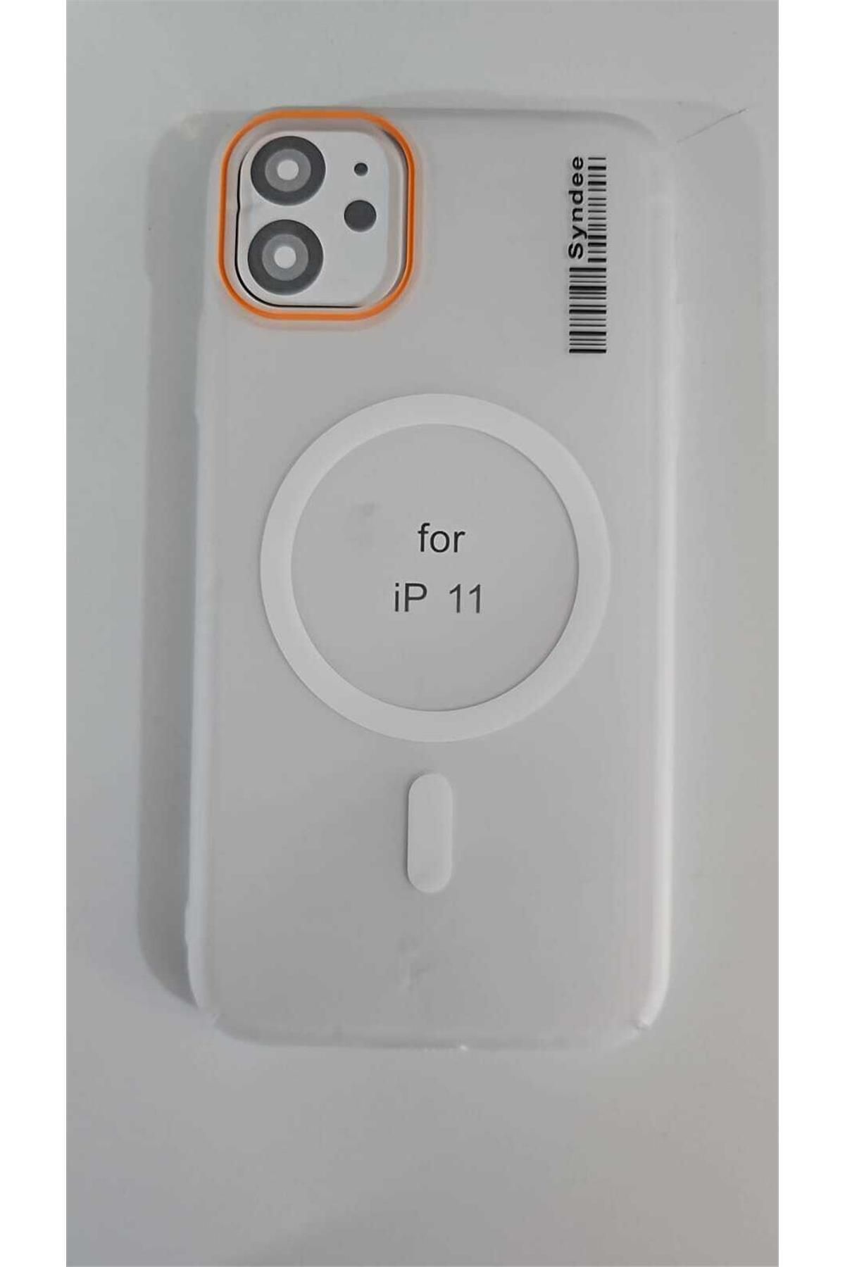 Amorix ARMORİX İPHONE 11 TURUNCU KAMERA ÇERÇEVELİ MAGSAFELİ MAT SERT PC KAPAK