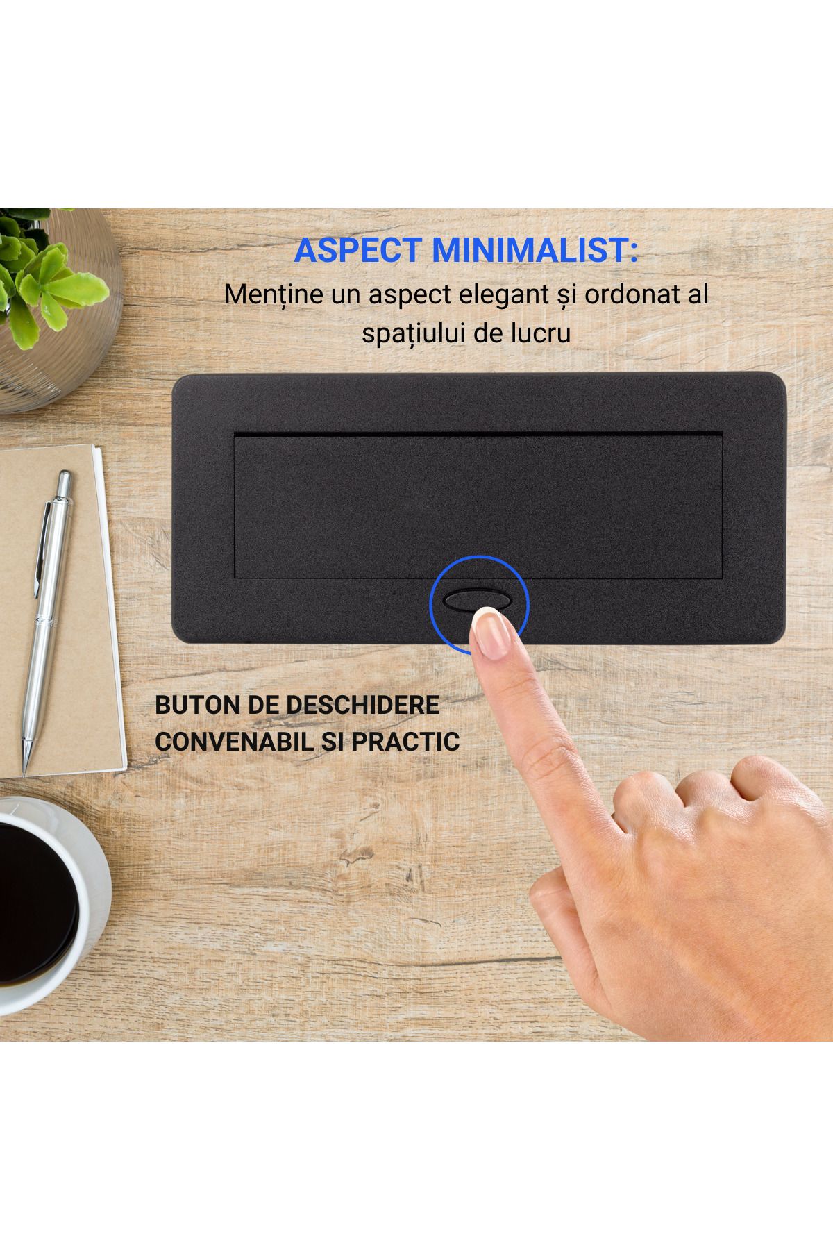 ATOMKIT-Built-in Socket in Furniture, 2 Schuko Sockets, USB-C, HDMI Input, Network Input 11