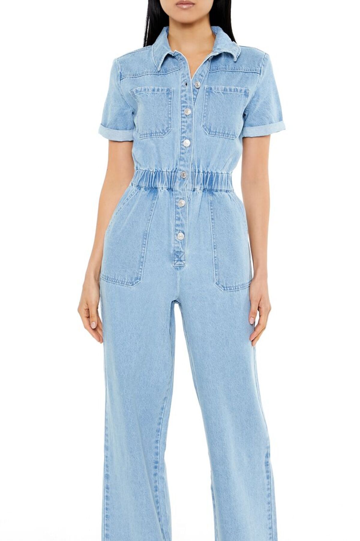 Forever 21 Denim Straight-Leg Tulum