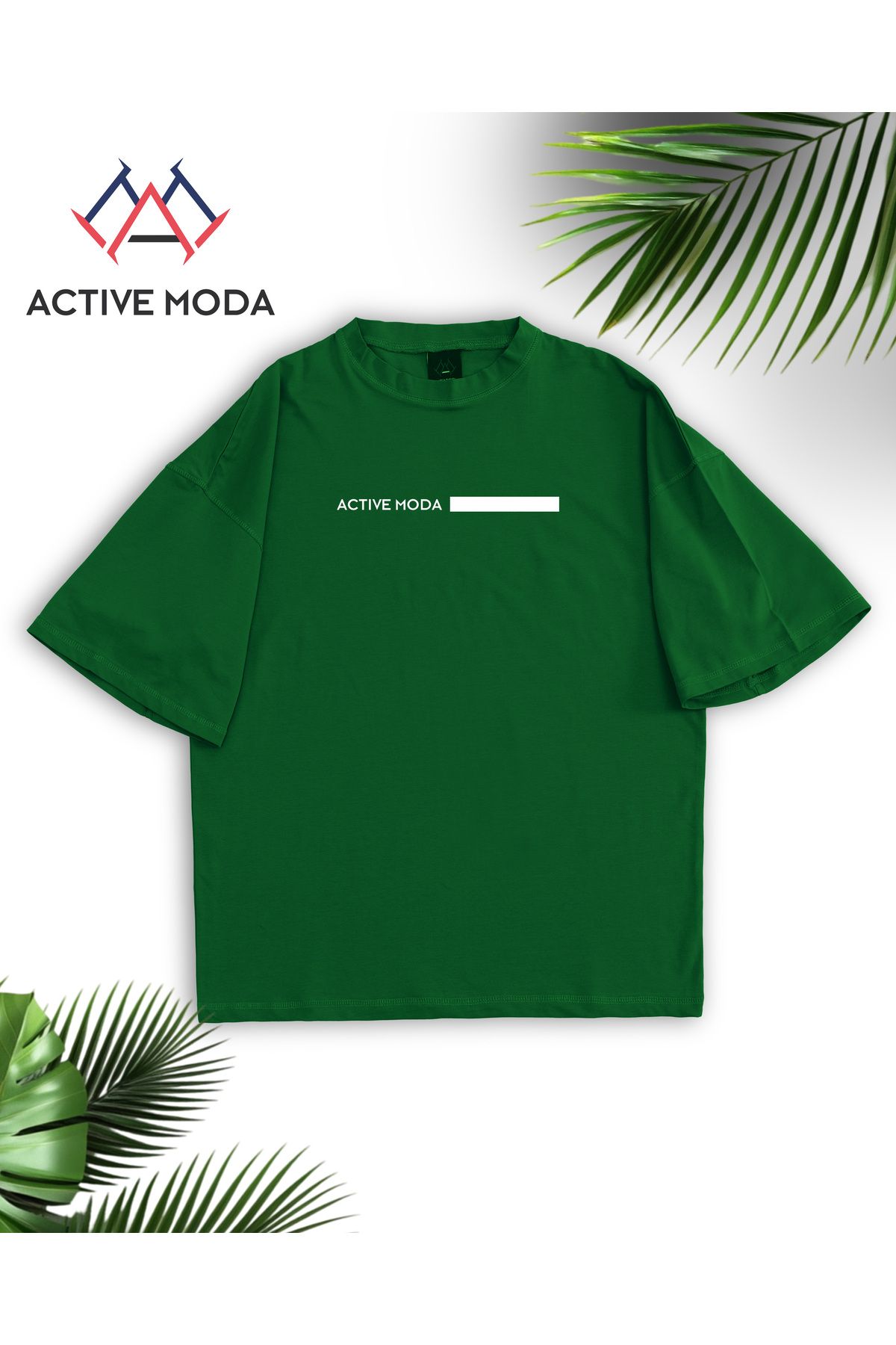 LOU MODA - ERKEK PAMUKLU BASKILI ACTIVE MODA TSHIRT OVERSİZE BÜYÜK BEDEN