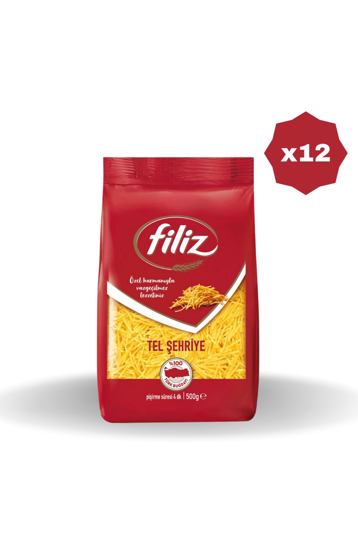 FİLİZ TEL ŞEHRİYE MAKARNA 500 GR - (12 ADET)