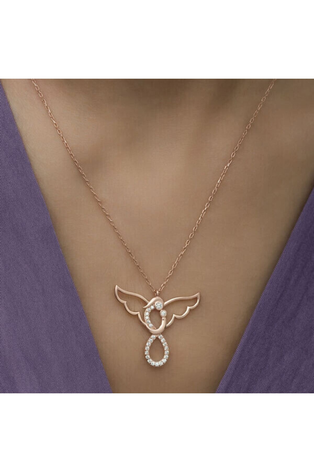 shop Melek Anne Çocuk 925 Ayar Gümüş Kolye