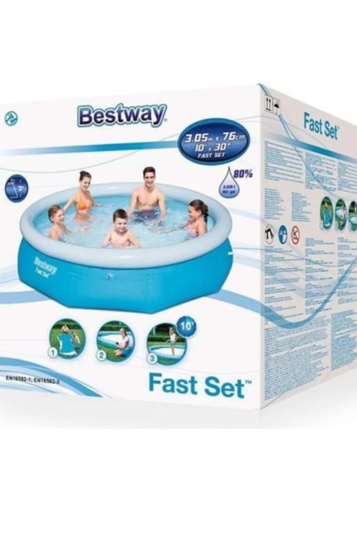 BESTWAY 57266 Büyük Şişme Havuz 305x76cm JTRD57266