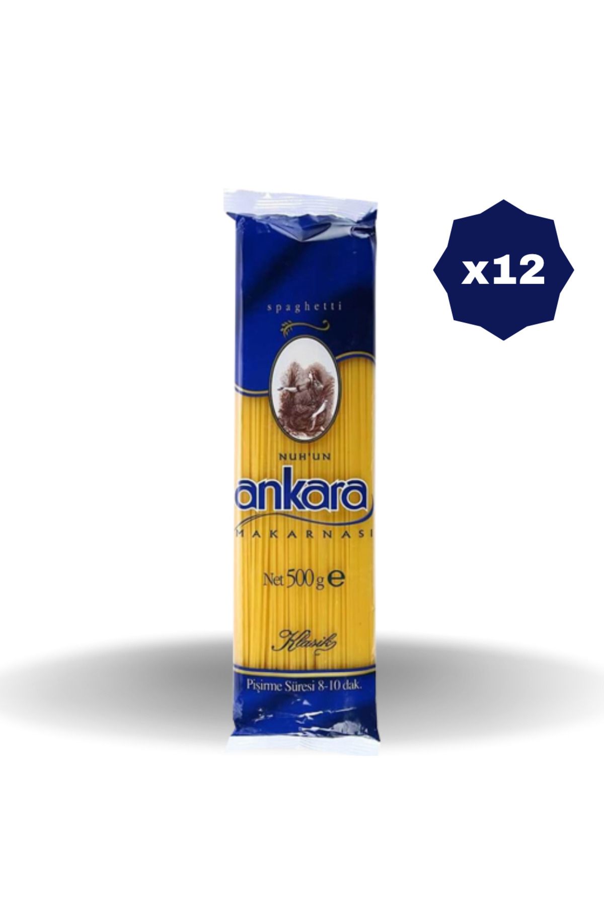 Nuh'un Ankara SPAGETTİ MAKARNA 500 GR - (12 ADET)