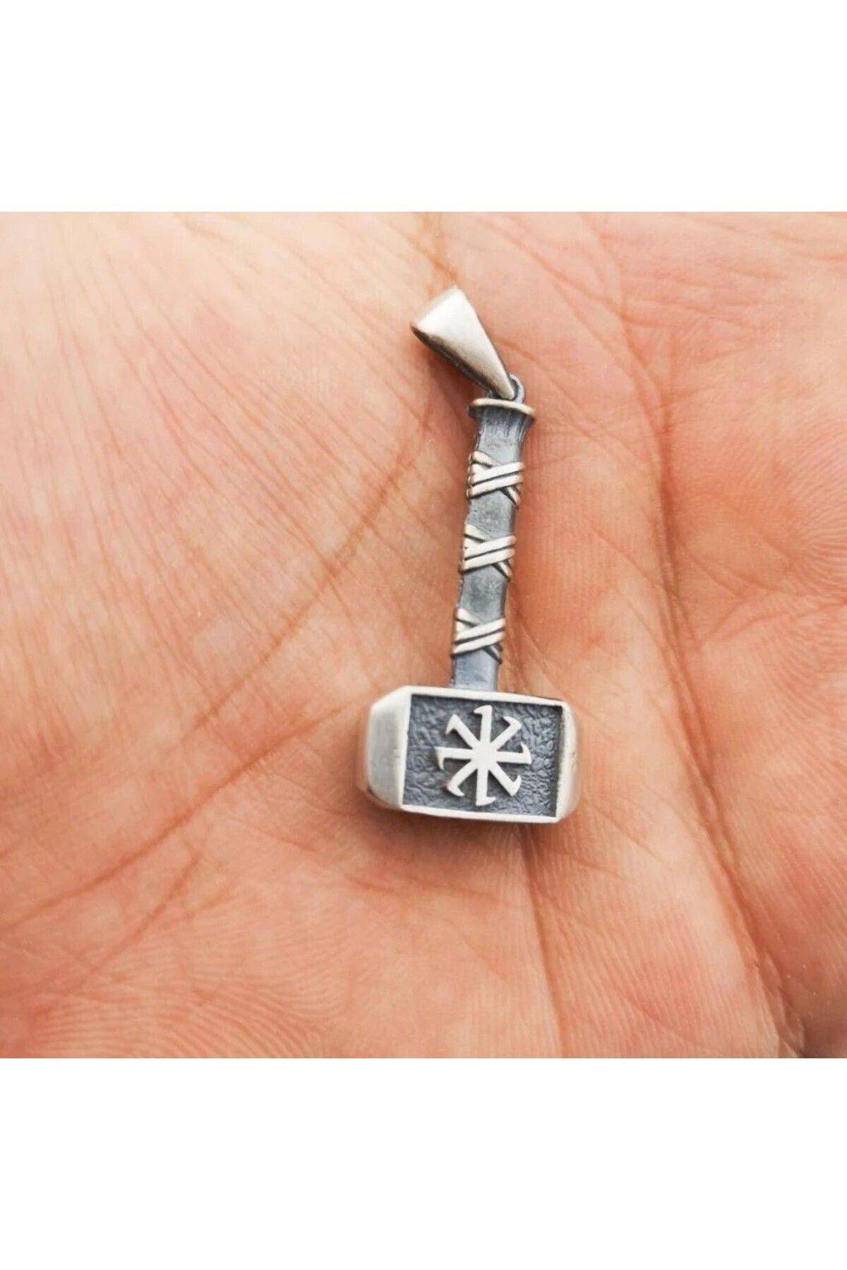 shop Kalın Balyoz Çekiç 925 Ayar GümüşErkek Kolyesi Ucu