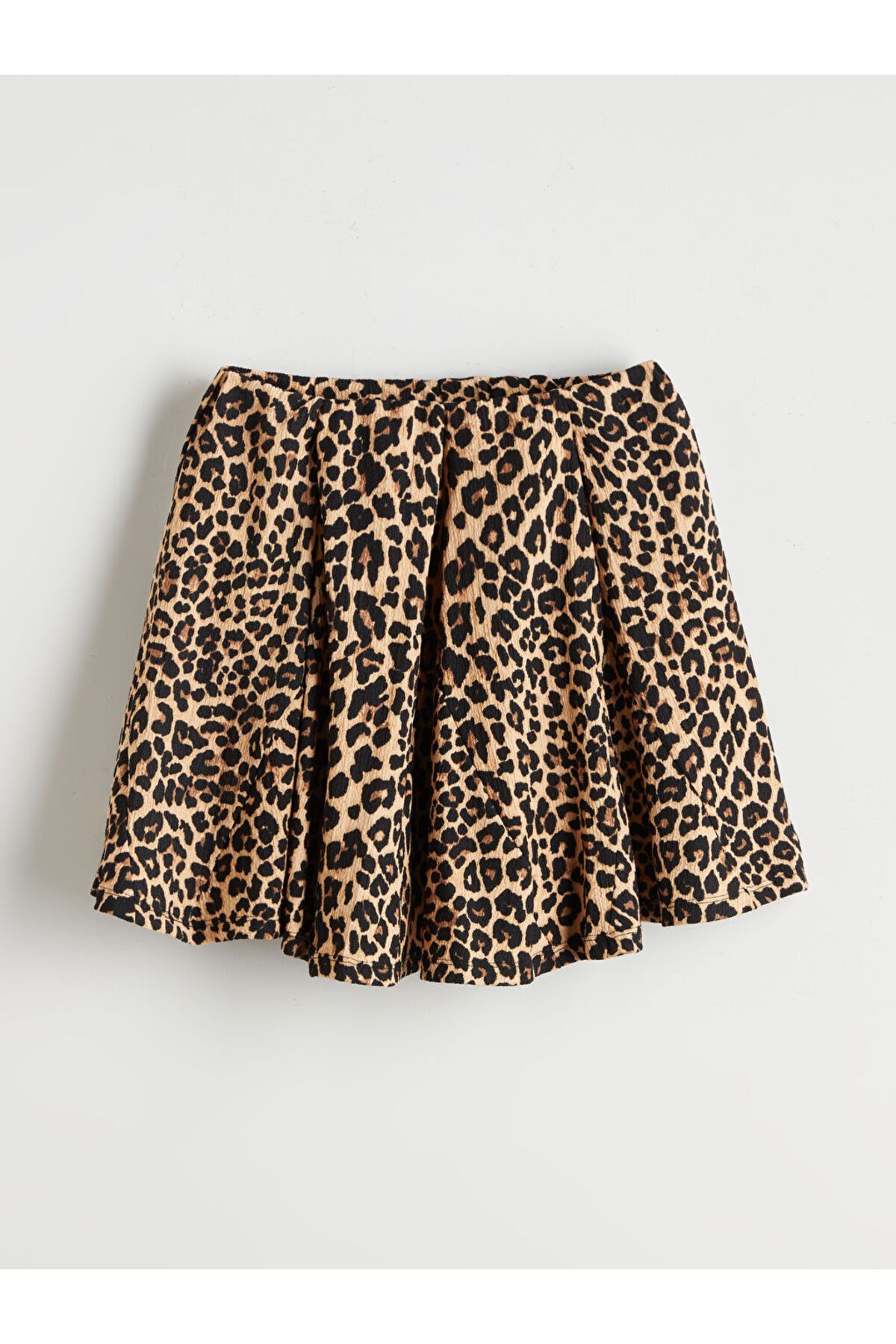 LC Waikiki-Leopard Patterned Mini Skirt with Elastic Waist 6