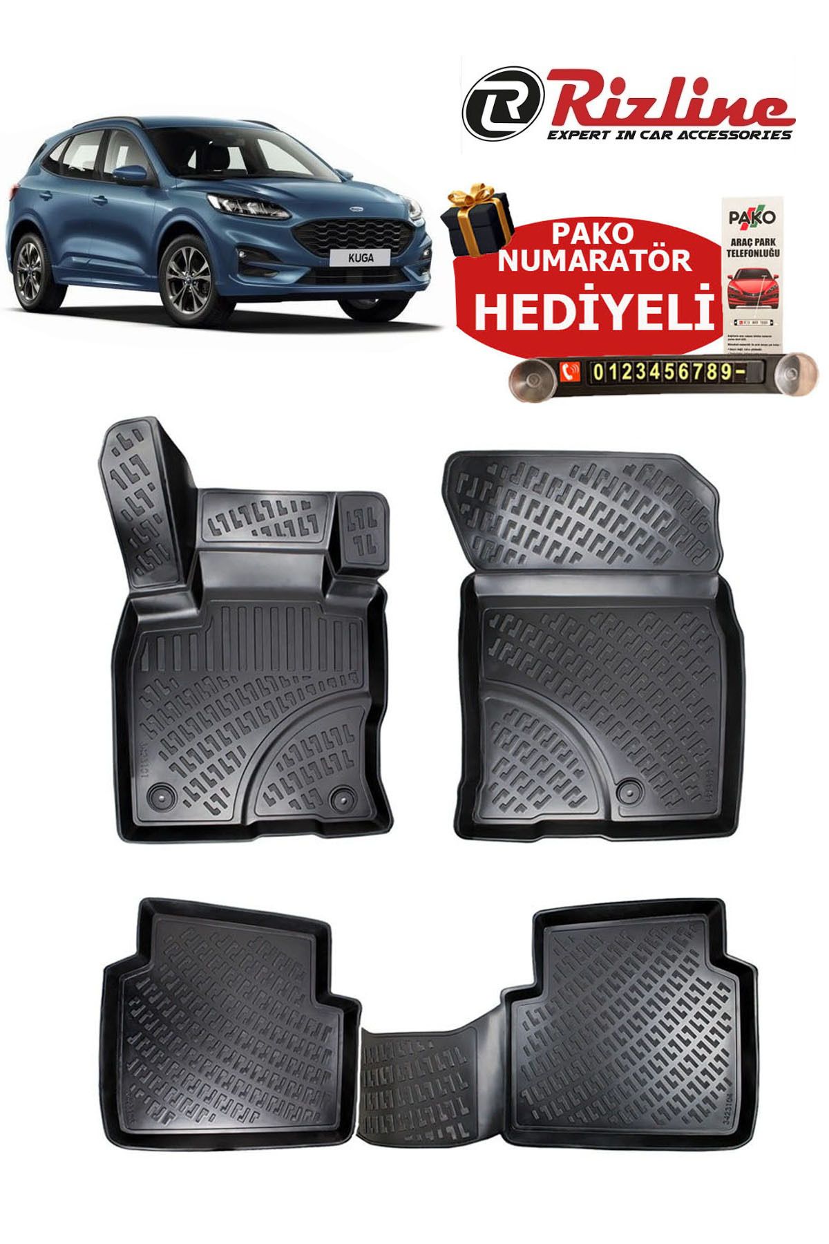 Rizline Ford Kuga 2019 Sonrası Havuzlu Paspas