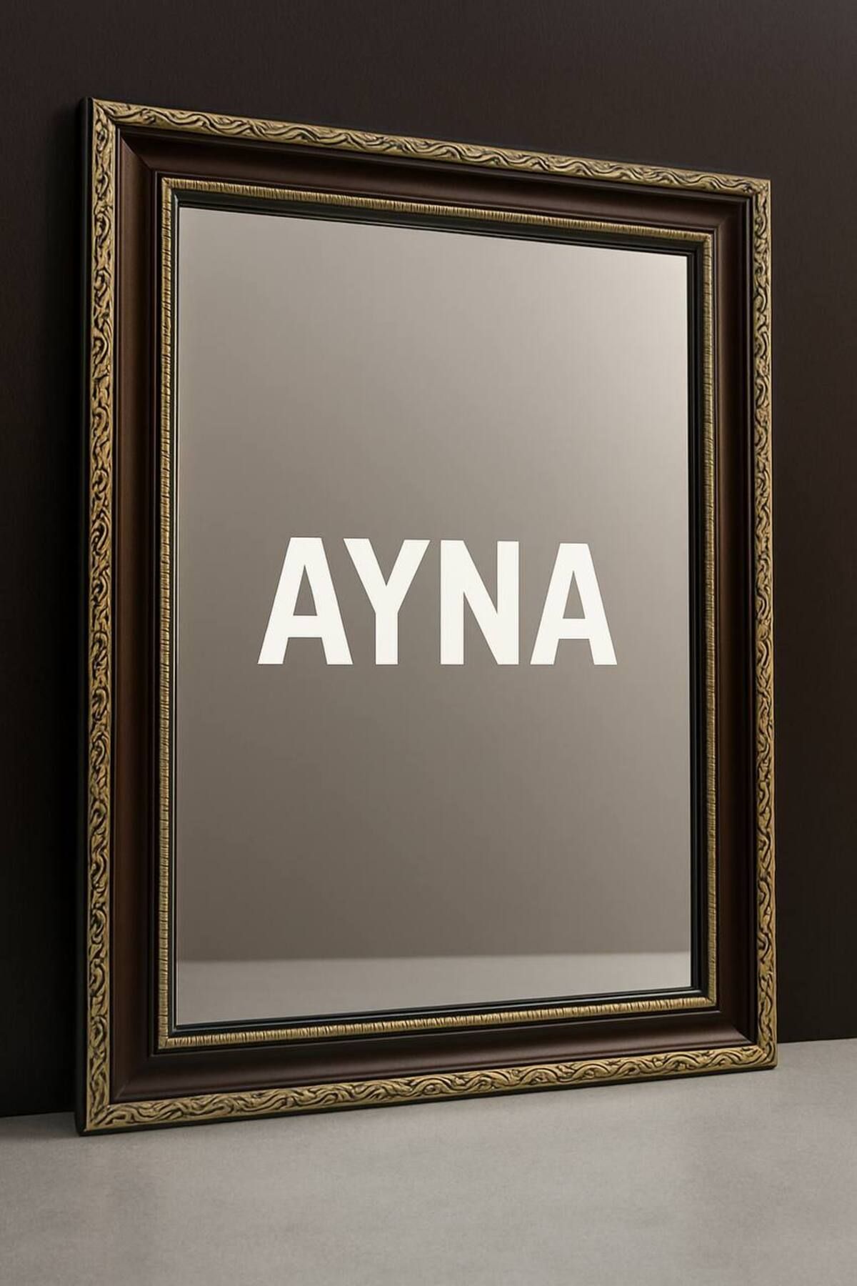 Öz Funda Cam Modern Dikdörtgen Çerçeveli Dekoratif Ayna 37,5x47,5 cm – Şık ve Fonksiyonel Tasarım