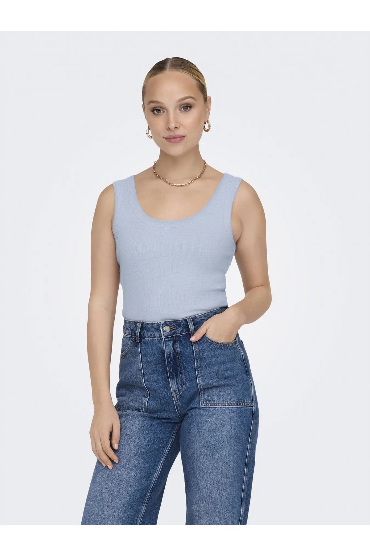 ONLY Onleasy S/L Tank Top Jrs Kadın Askılı Bluz 15315571