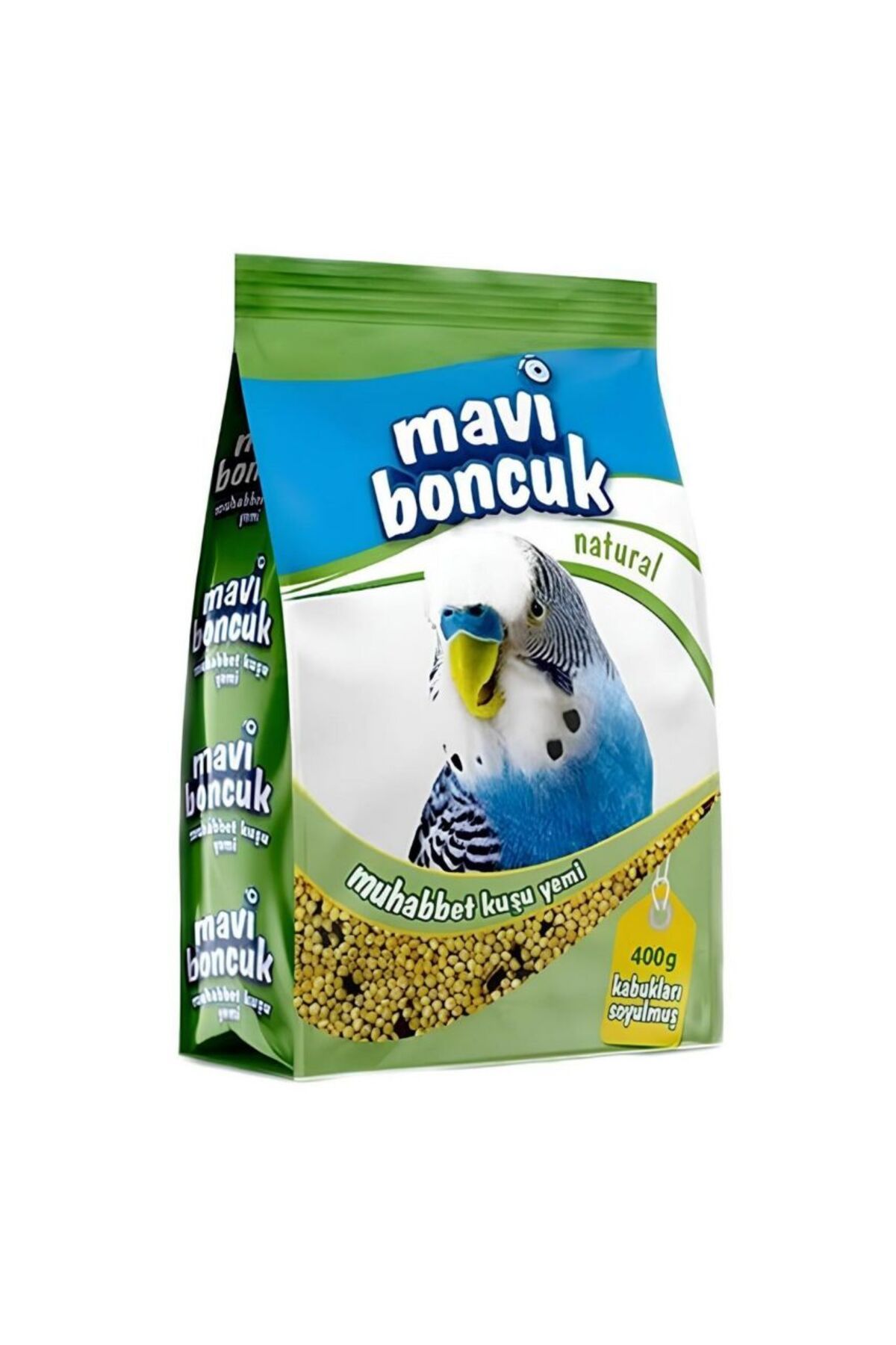 Mavi Boncuk Kabukları Soyulmuş Muhabbet Kuş Yemi (400gr)