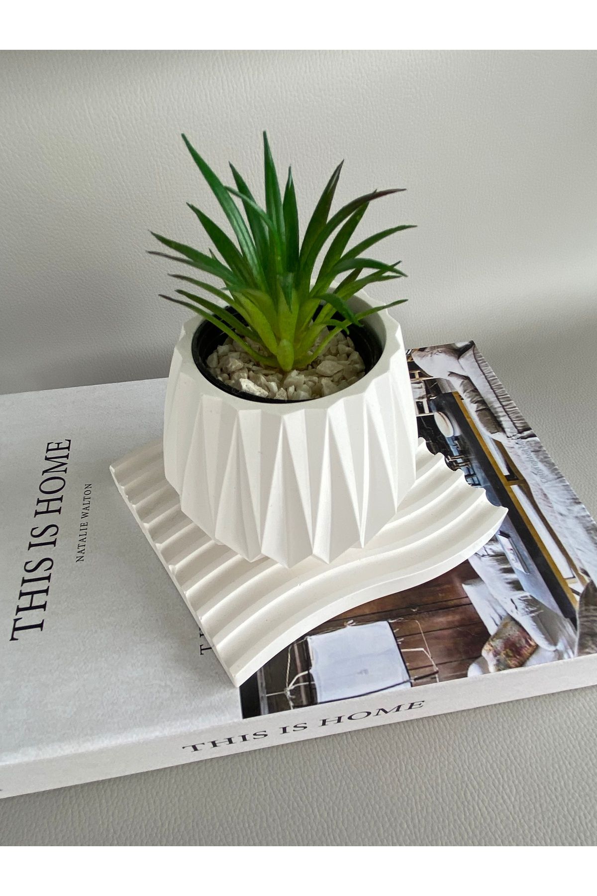 SELAR HOME DECOR Dekoratif Mini saksı 2 parça
