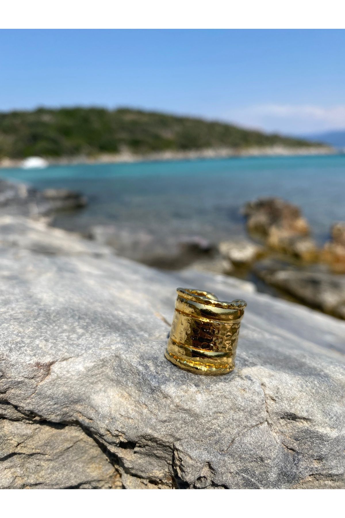 Cayo Largo Jewellery Tiana Gold Yüzük Pirinç Üzeri Altın Kaplama