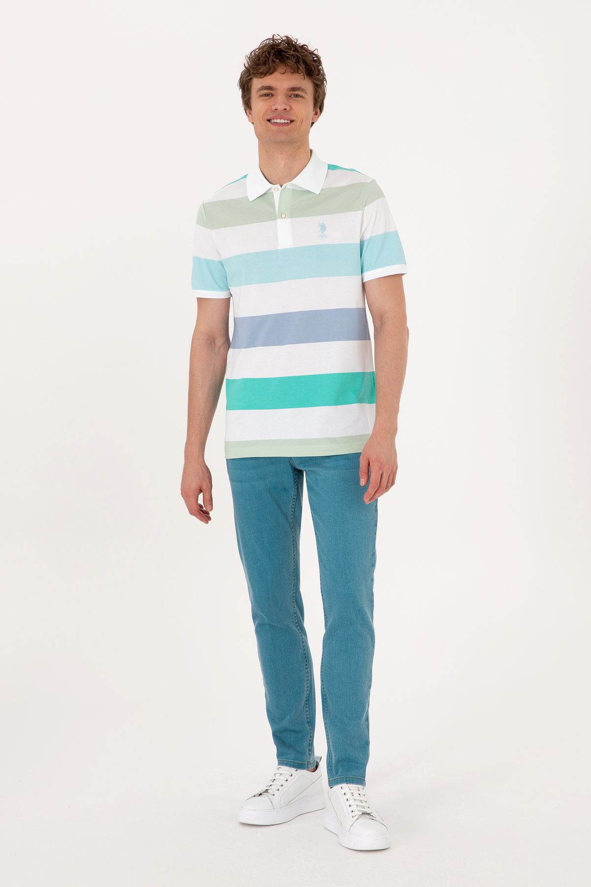 U.S. Polo Assn. Erkek Yeşil Jean Pantolon 50298567-DN0030
