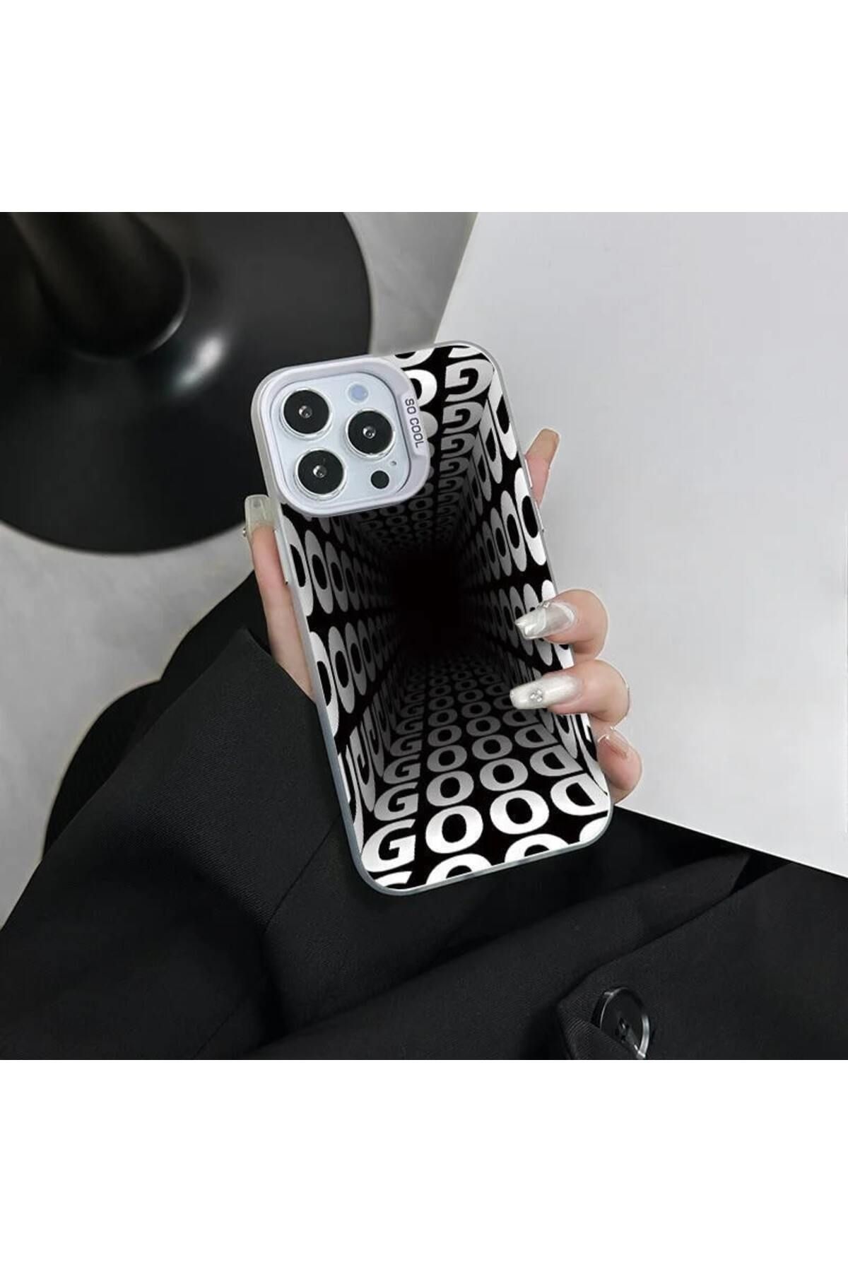 EgoTech iPhone 13/14 Uyumlu Sonsuzluk Efektli Premium Infinity Kılıf