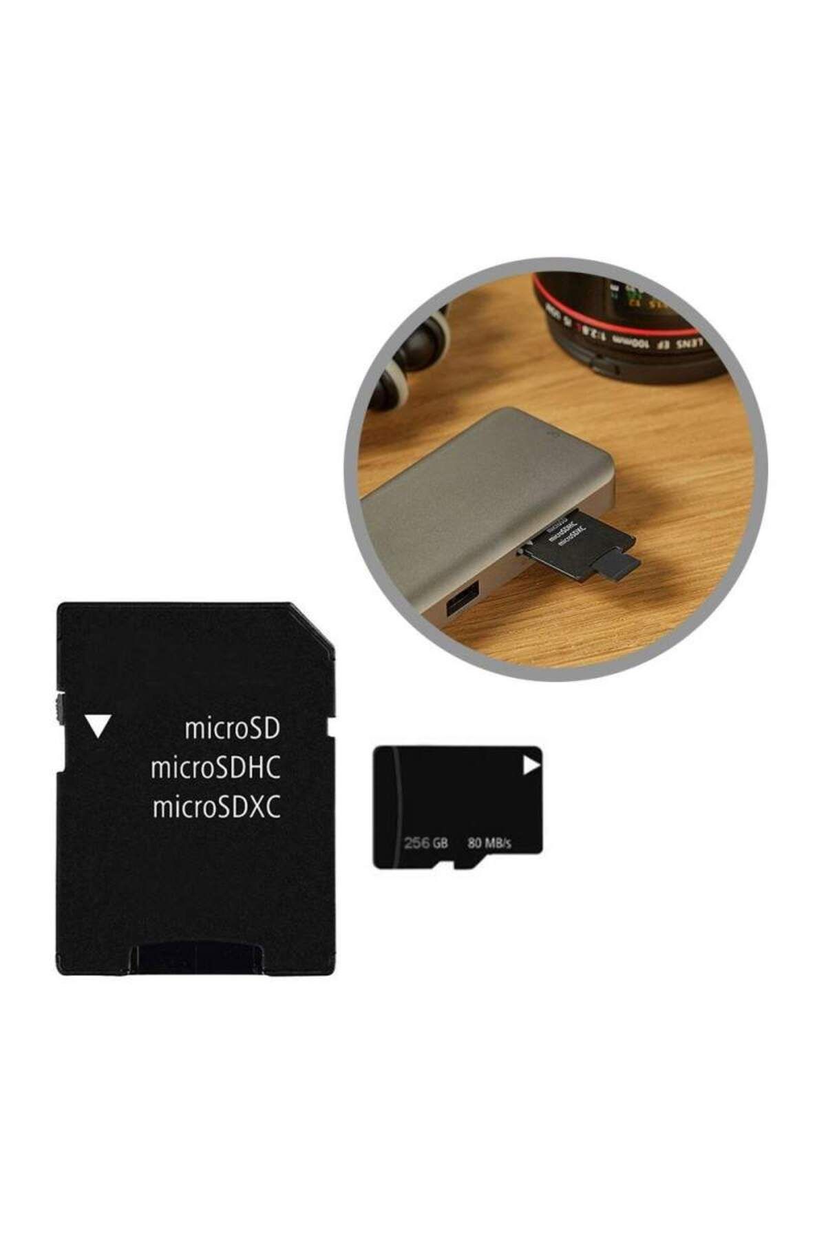 SIKS-Memory Card, Micro-SDXC, 256 GB, Class 10,80MB/s, Adapter Included 5