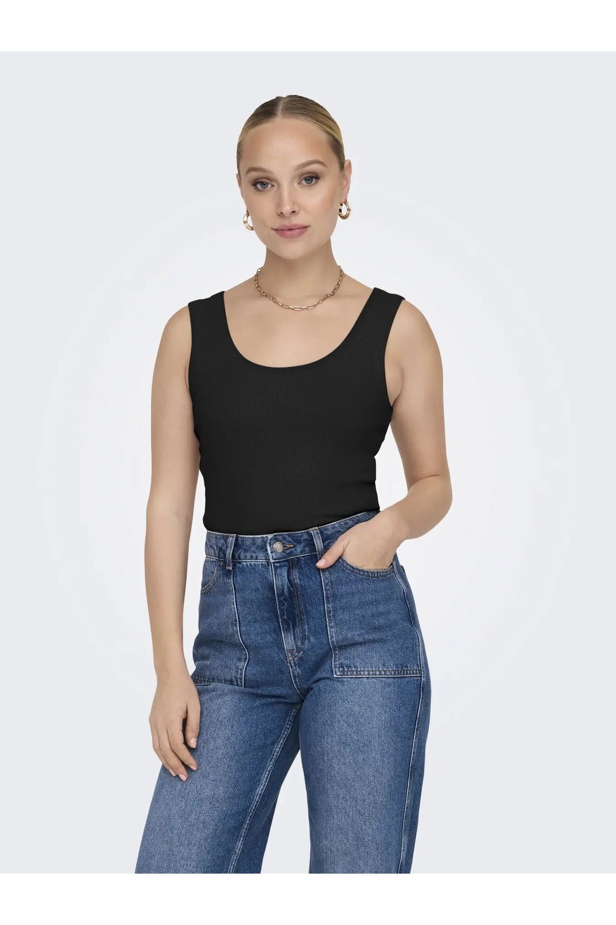 ONLY Onleasy S/L Tank Top Jrs Kadın Askılı Bluz 15315571