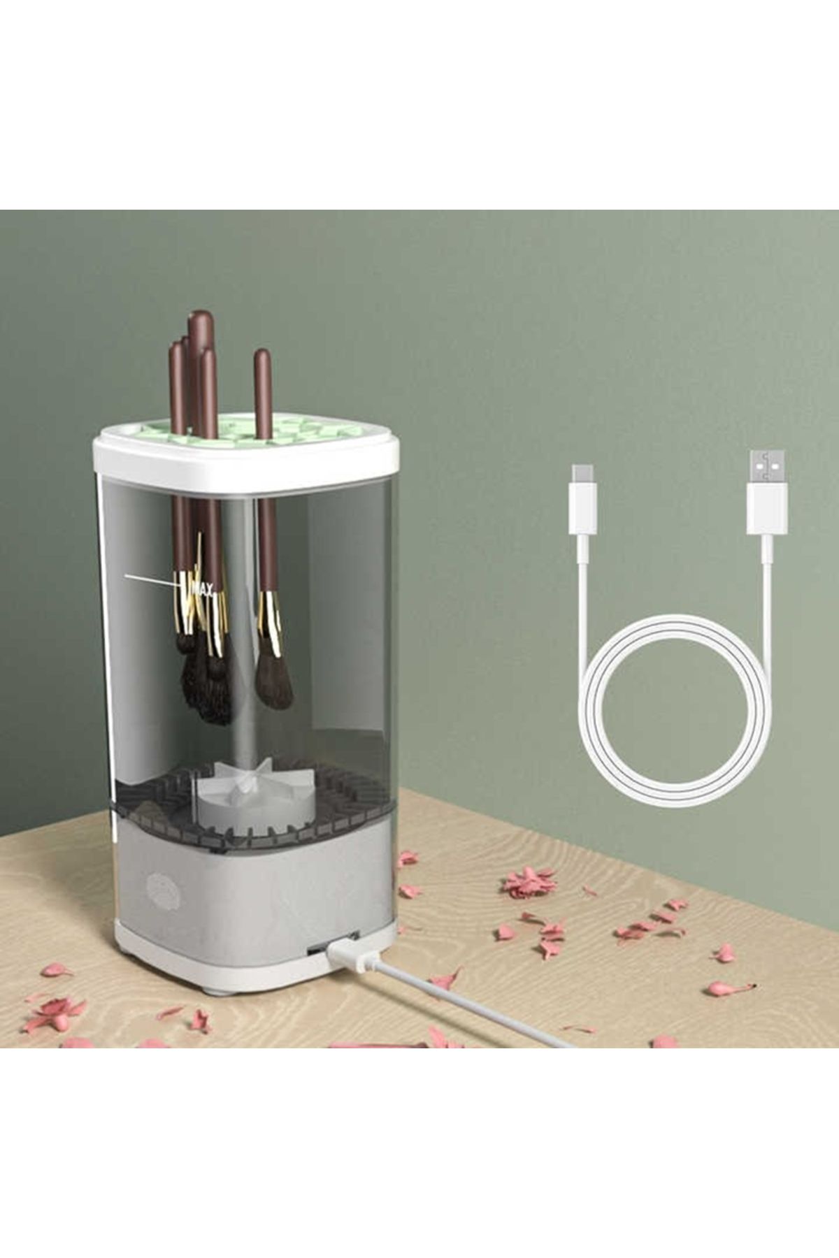 gaman Makeup Brush Cleaner Dokunmatik Makyaj Fırça Temizleme Makinesi Usb kablolu