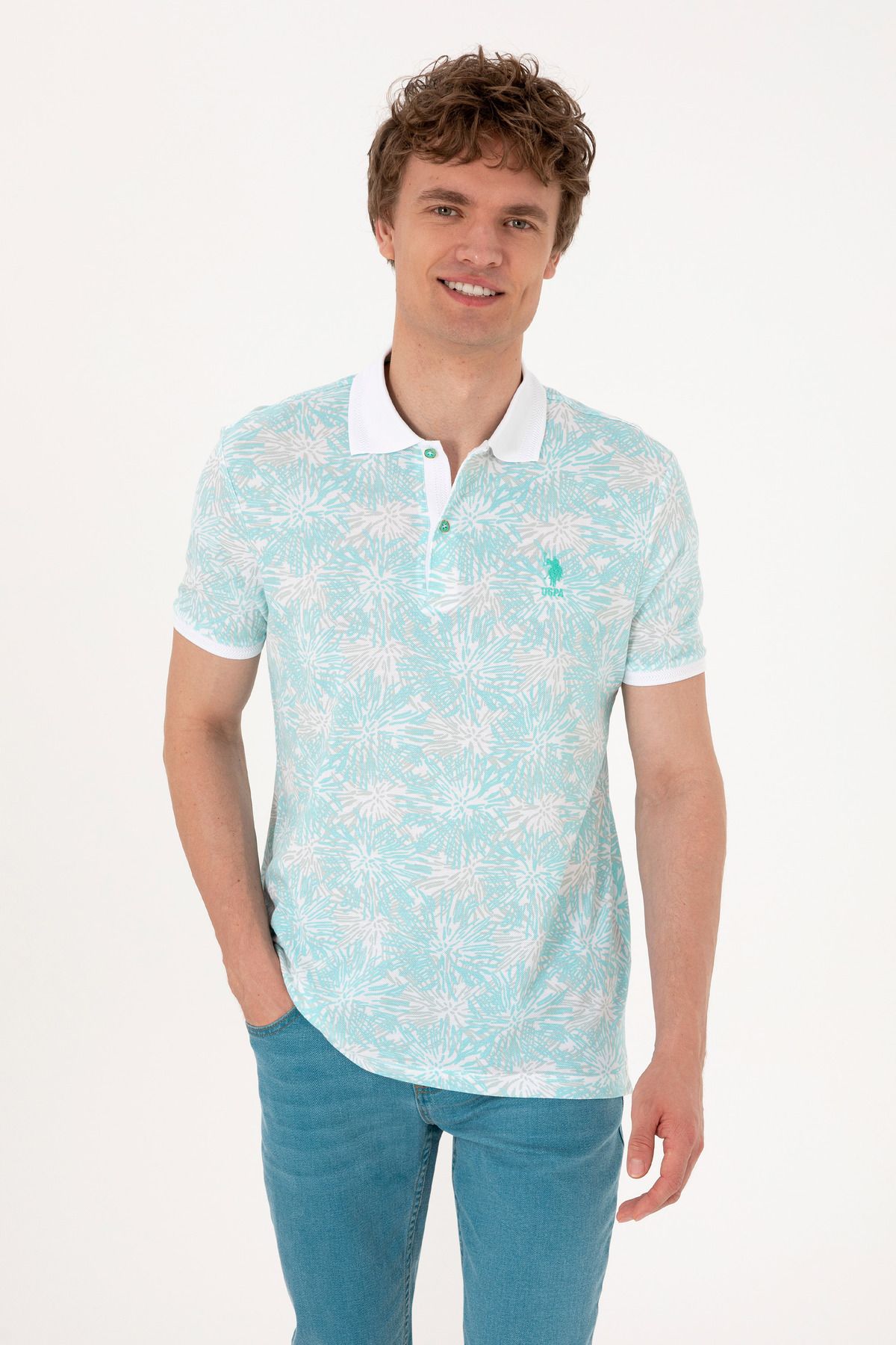 U.S. Polo Assn. Erkek Mint Tişört 50299618-VR090