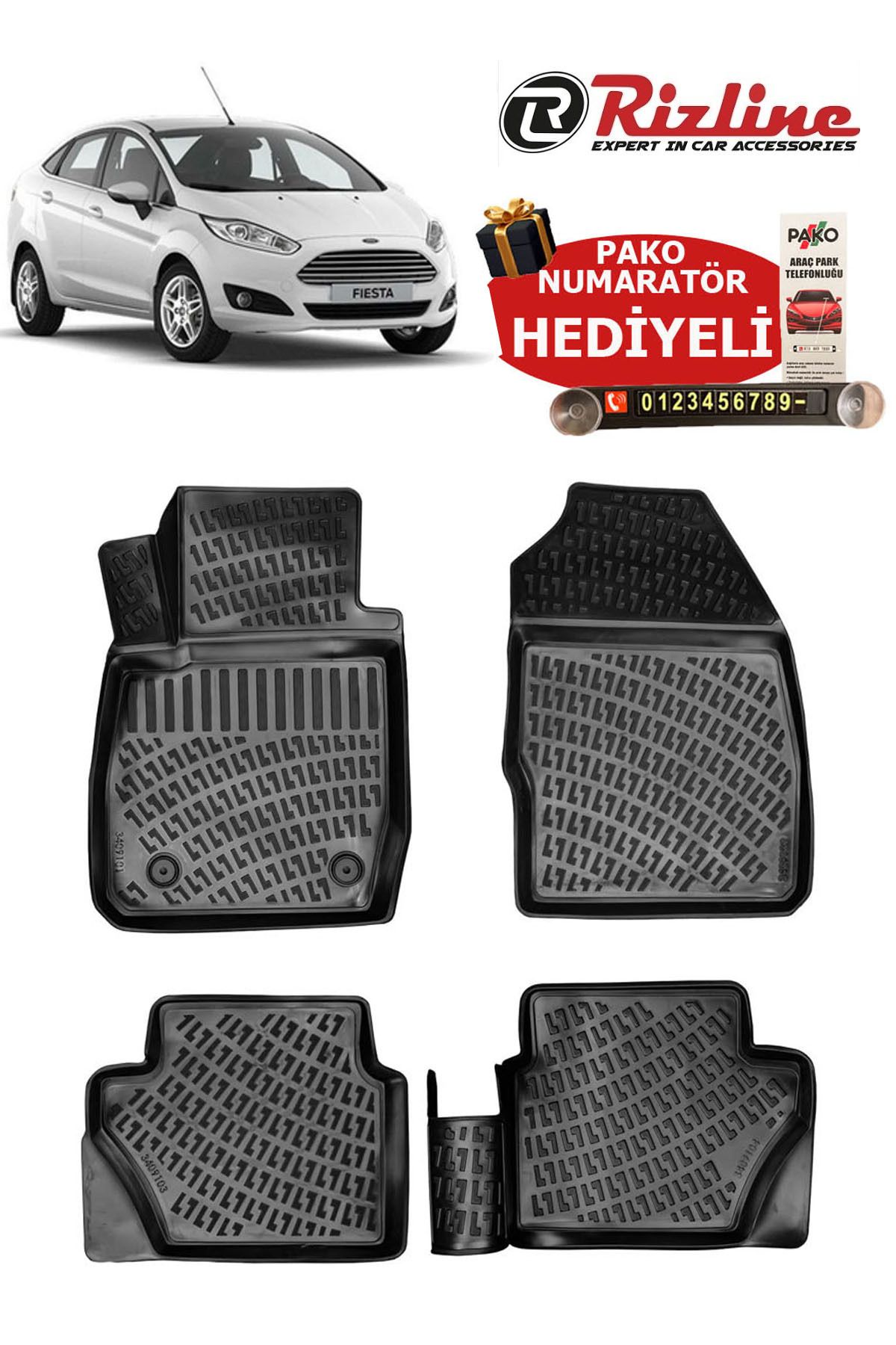 Rizline Ford Fiesta 2009-2017 Havuzlu Paspas