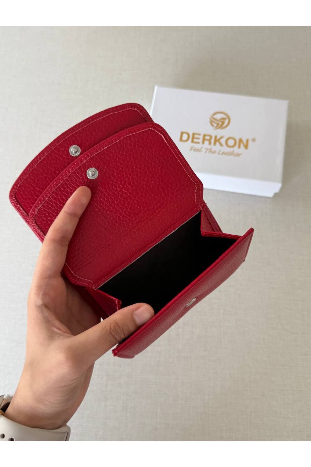 DERKON-Genuine Leather Convenient Women's Wallet Melen That Can Fit in Any Bag Size 5