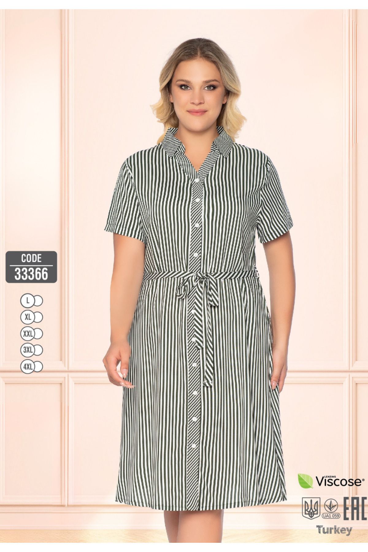 Juliet Deluxe Kadın Dokuma Viskon Kumaş Desenli Yazlık Elbise 33366