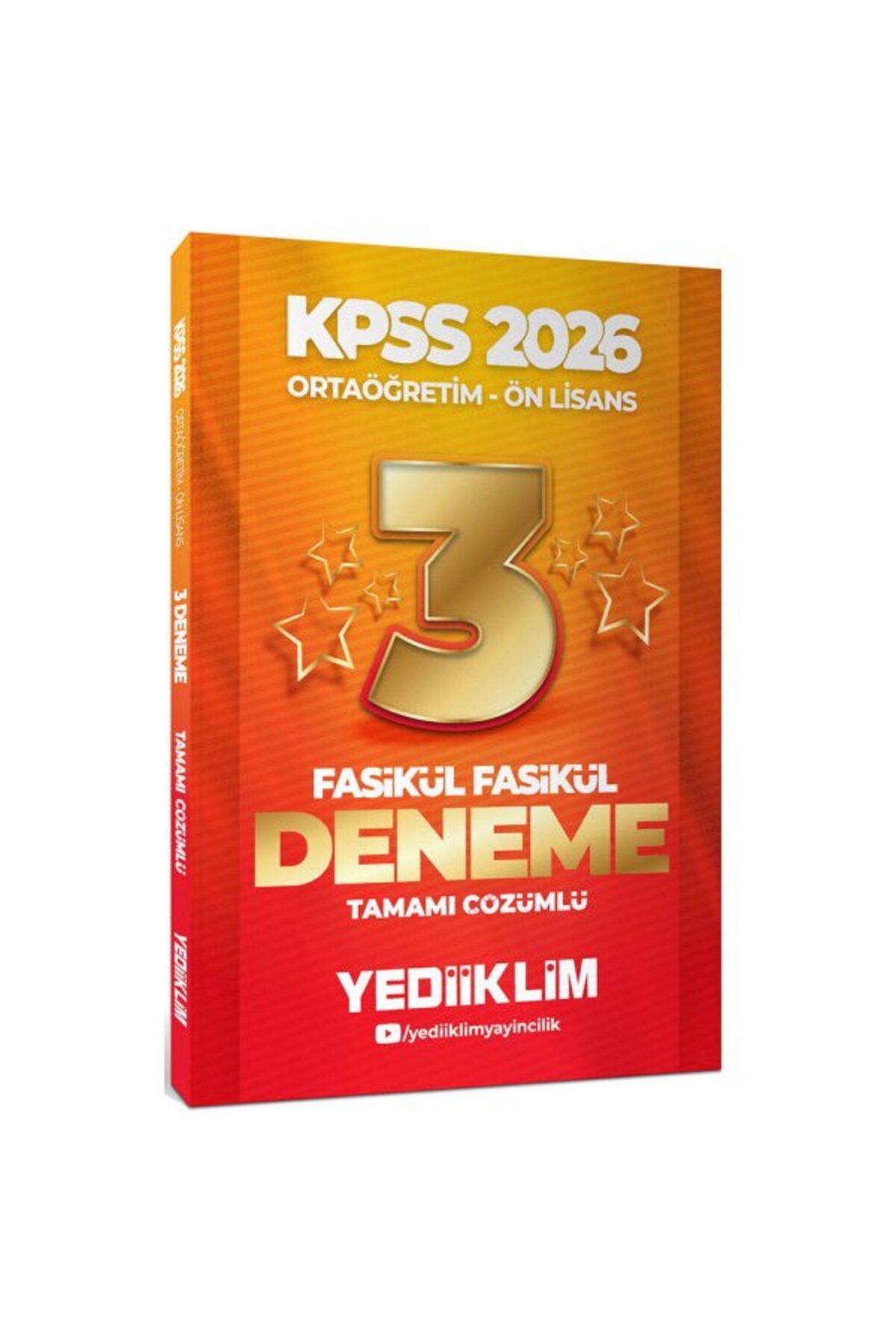 Yediiklim Yayınları Yediiklim 2026 KPSS Ortaöğretim Ön Lisans Genel Yetenek Genel Kültür Tamamı Çözümlü 3 Yıldız Fasikül