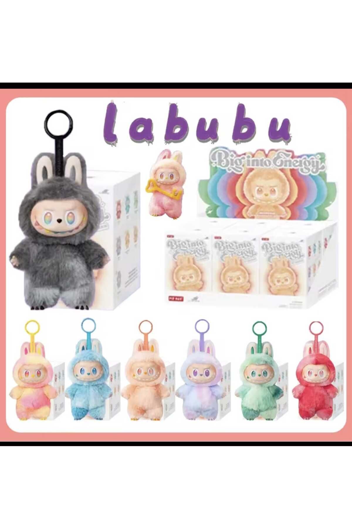 Hepsilazım Elf Büyük Peluş Anime Figür Labubu Canavar Sürpriz 1 Adet 17 Cm