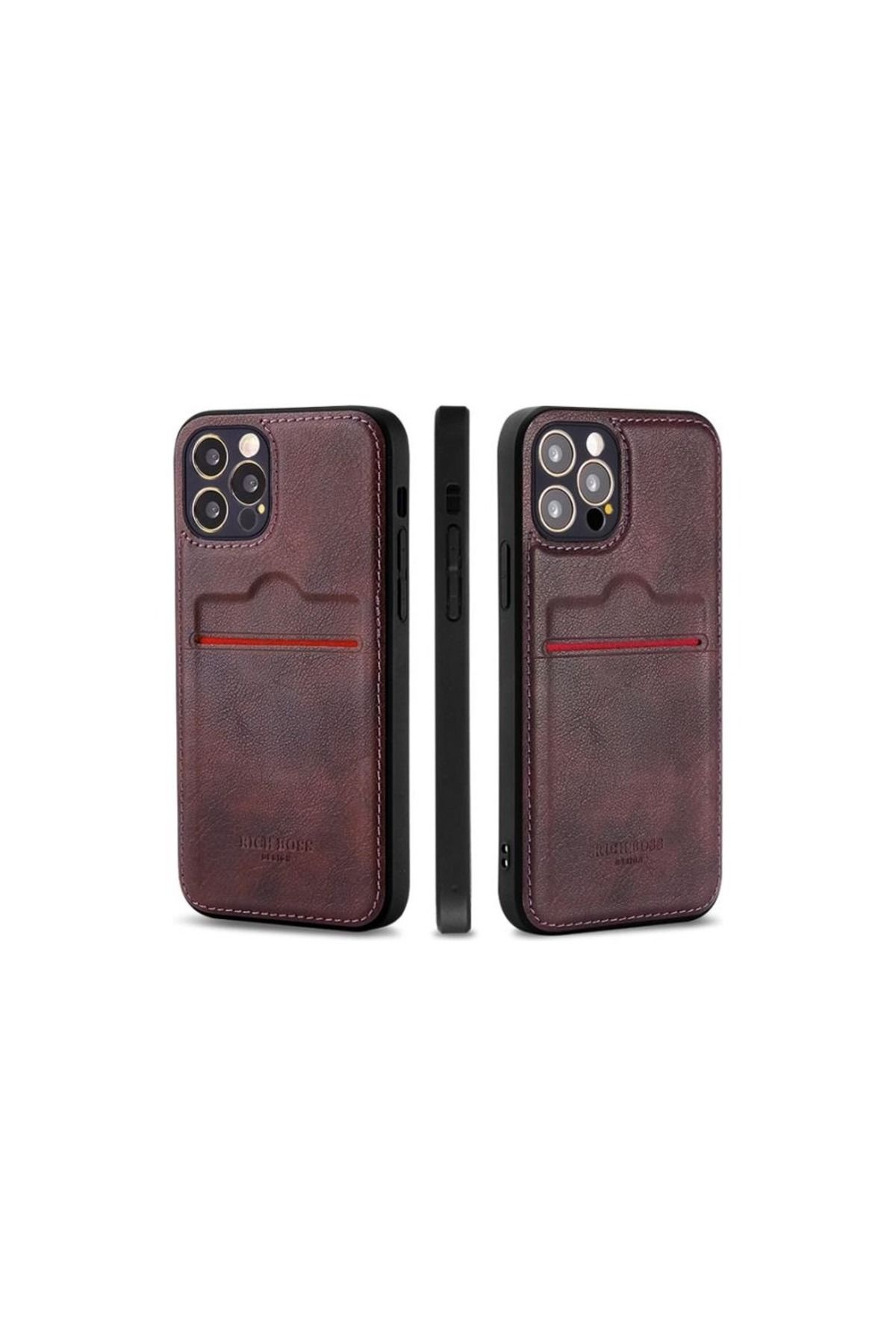 Soffany İPHONE 15 PRO RİCH DERİ KARTLIKLI KILIF