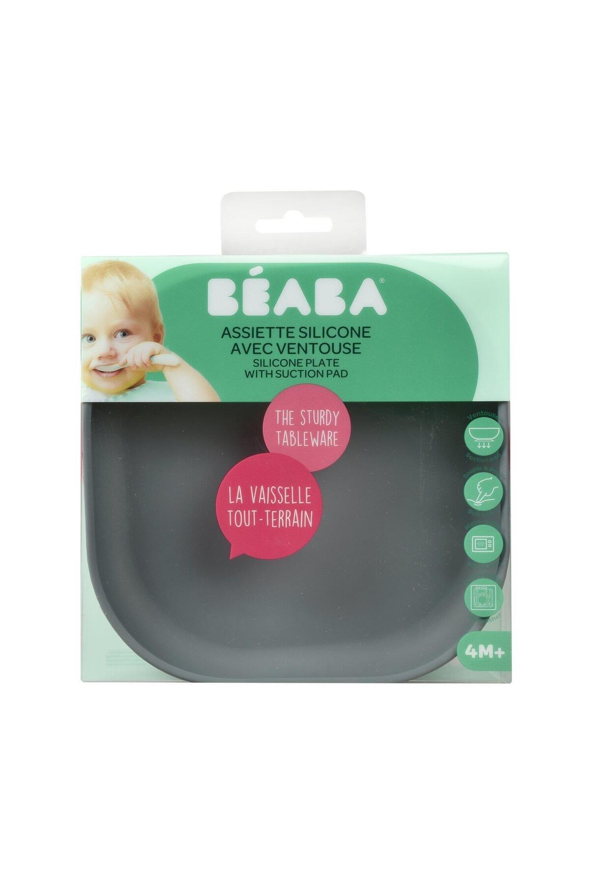 Beaba Vakumlu Silikon Tabak, Mineral Grey fotoğrafı 2 (önizleme)