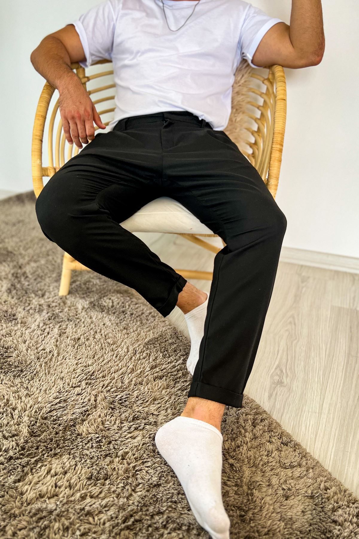 devrialemshoes Chekcich Jogger Pantolon SIYAH