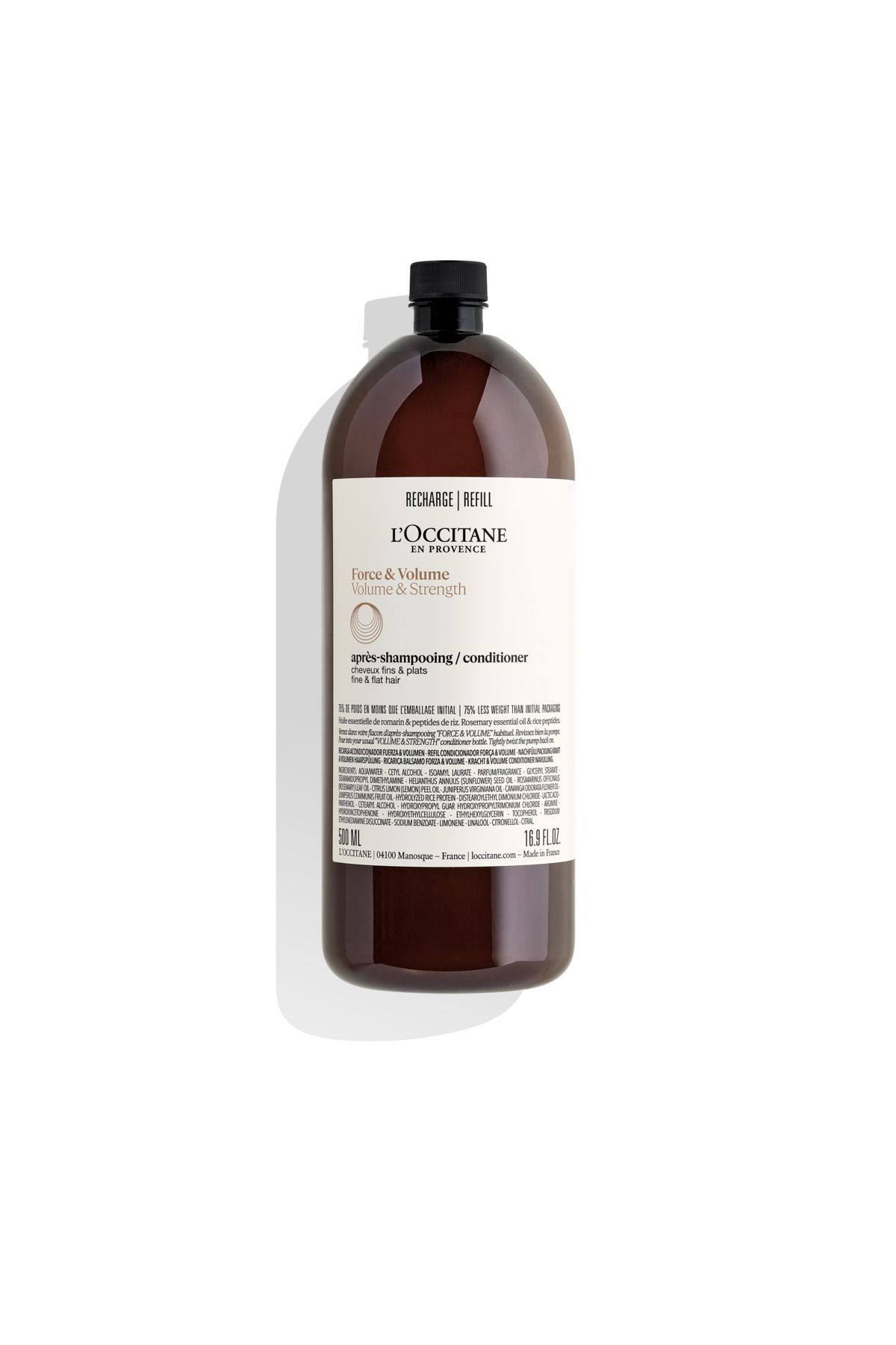 L'Occitane Volume & Strength Conditioner Eco-Refill - Hacim & Dolgunluk Saç Kremi Eko Yedek Refill 500 ml