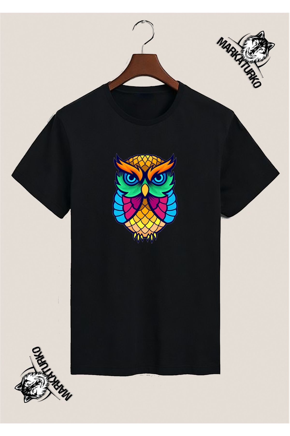 MarkaTurko BAYKUŞ POP-ART ÖZEL TASARIM BASKILI TSHİRT 3097-13