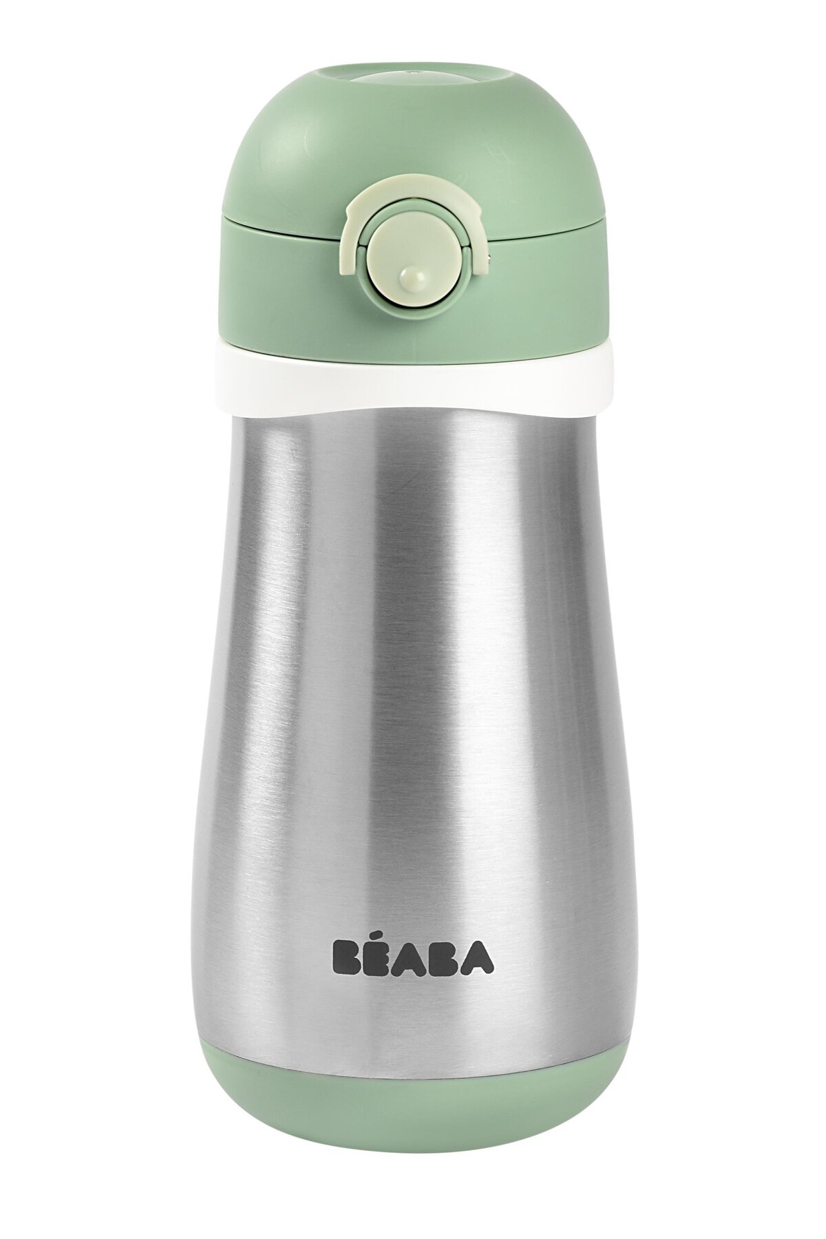 Beaba Paslanmaz Çelik Suluk 350 ml, Sage green fotoğrafı 3 (önizleme)