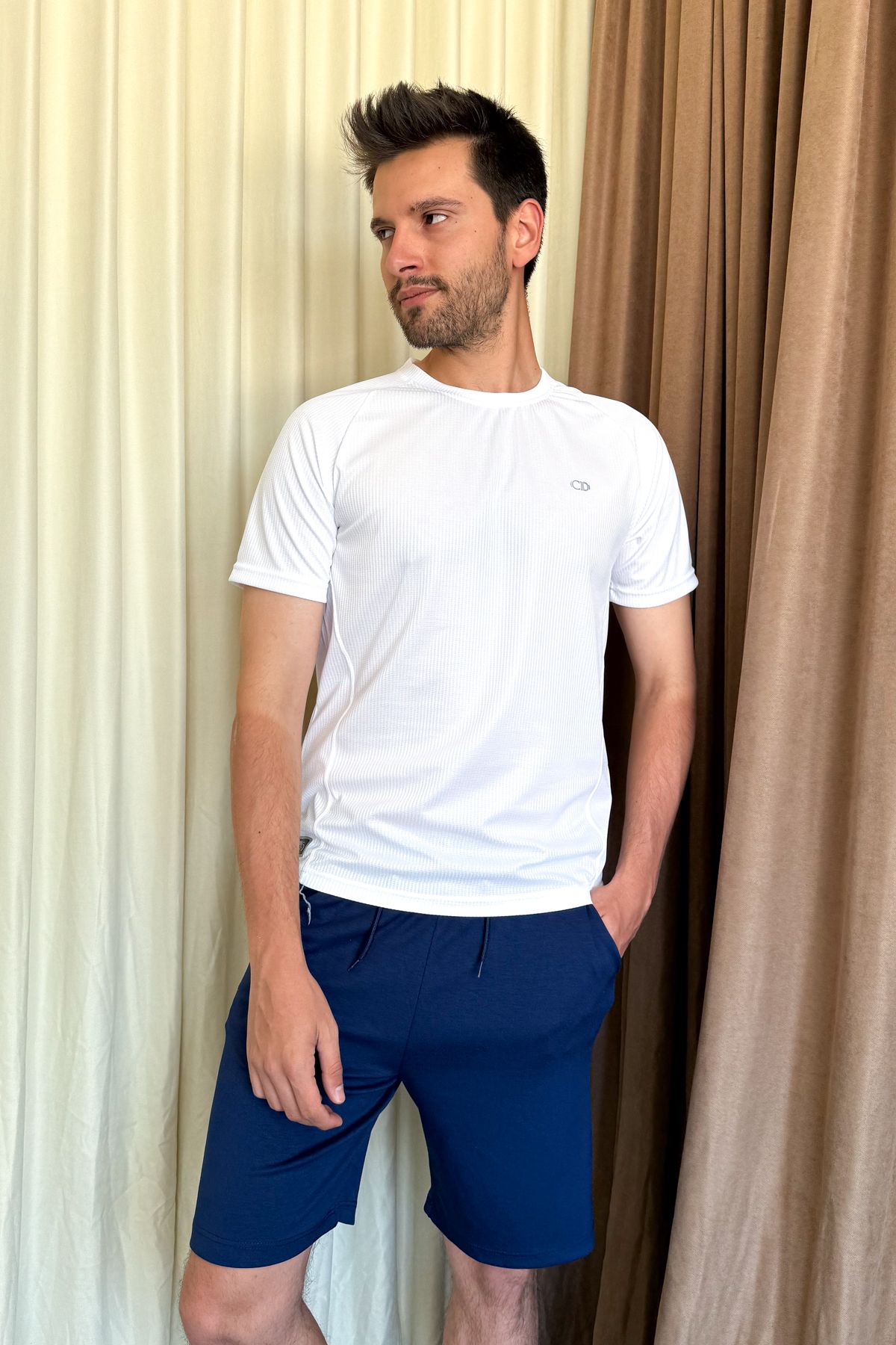 ModaPlaza Erkek Bisiklet Yaka Tshirt 795