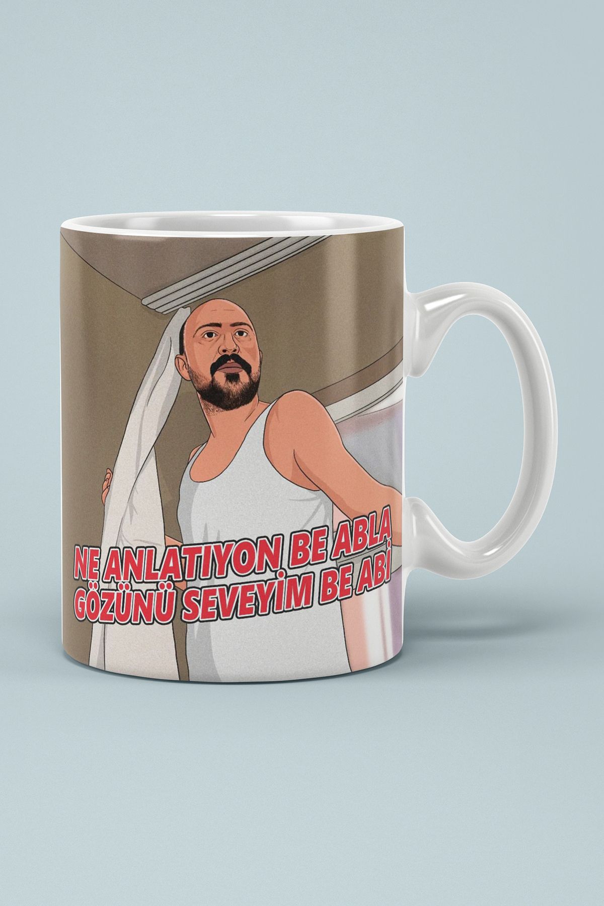 BİBANAPROMOSYON Sen Ne Anlatıyon Be Abla Baskılı Kupa Bardak