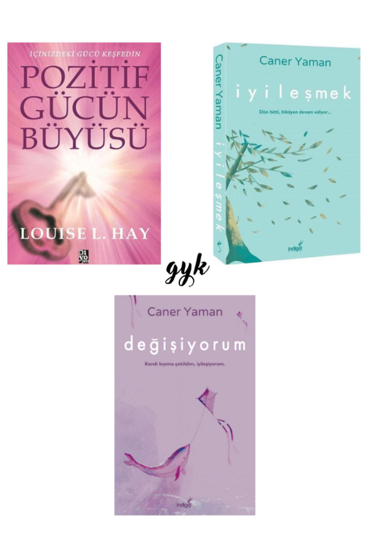 Diyojen Yayıncılık Pozitif Gücün Büyüsü - İyileşmek - Değişiyorum 3 Kitap SET