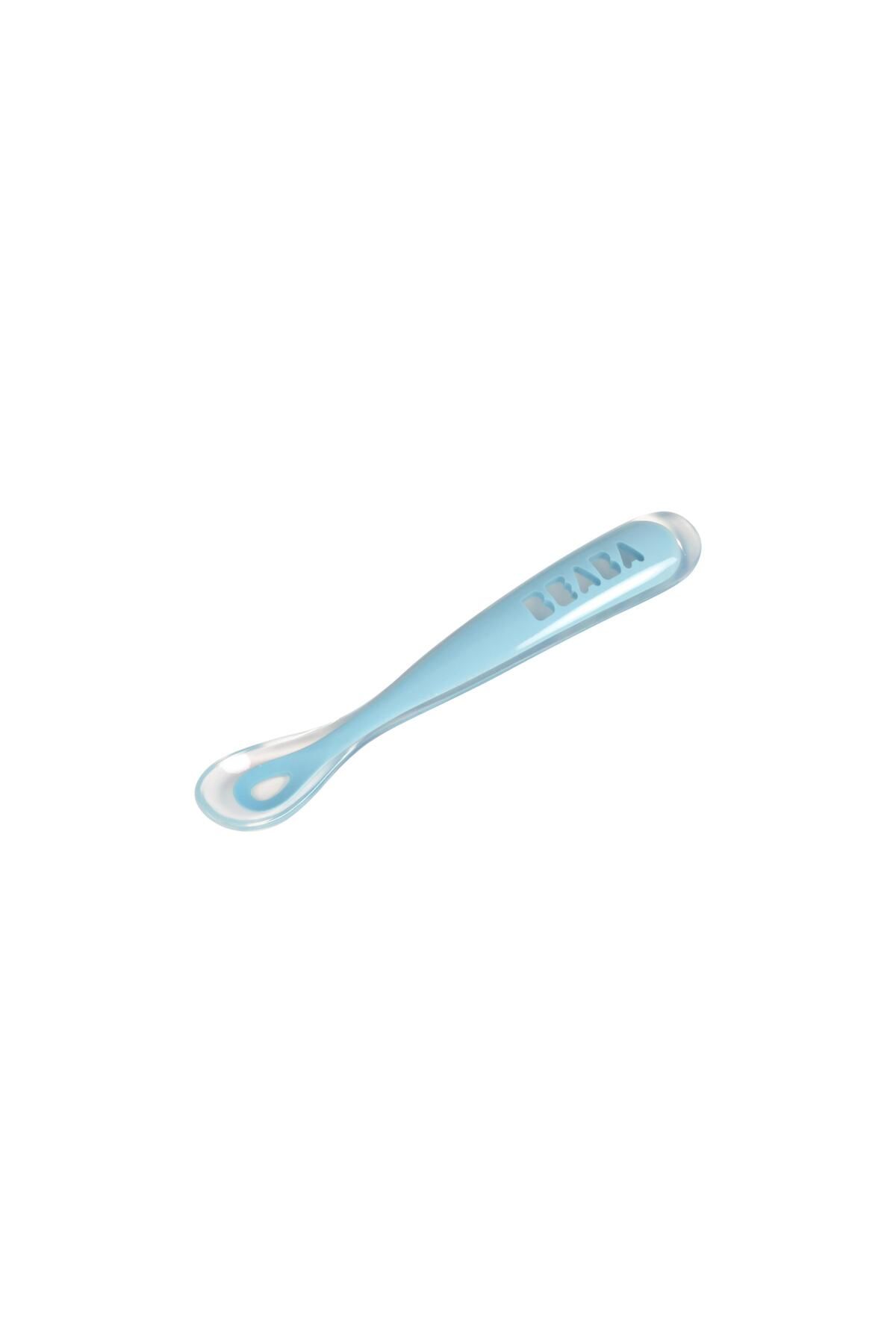 Beaba Ergonomic Silikon kaşık (1 yaş) Windy Blue