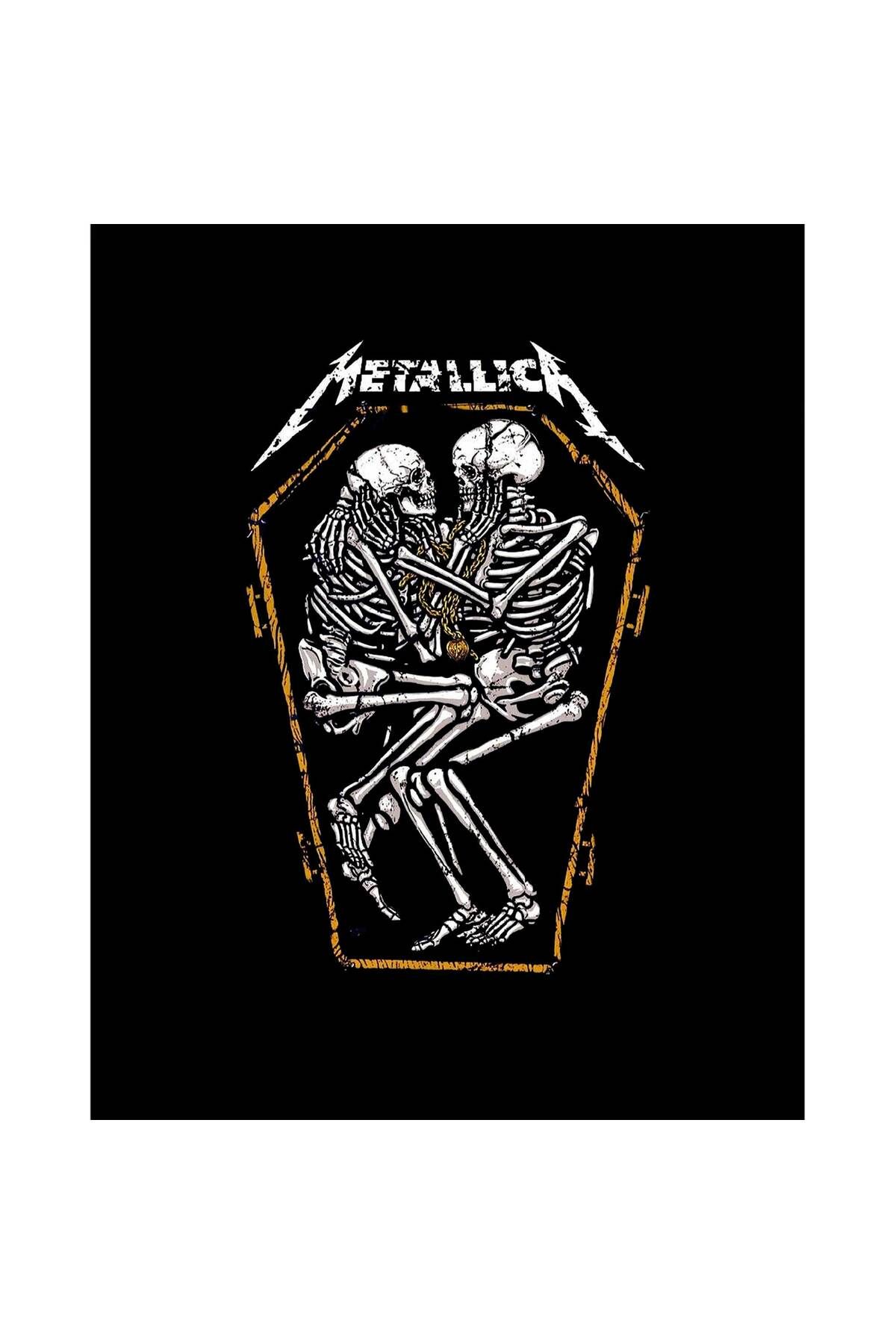 Z zepplin Metallica Grave Two Skeletons Büyük Sırt Patch Yama