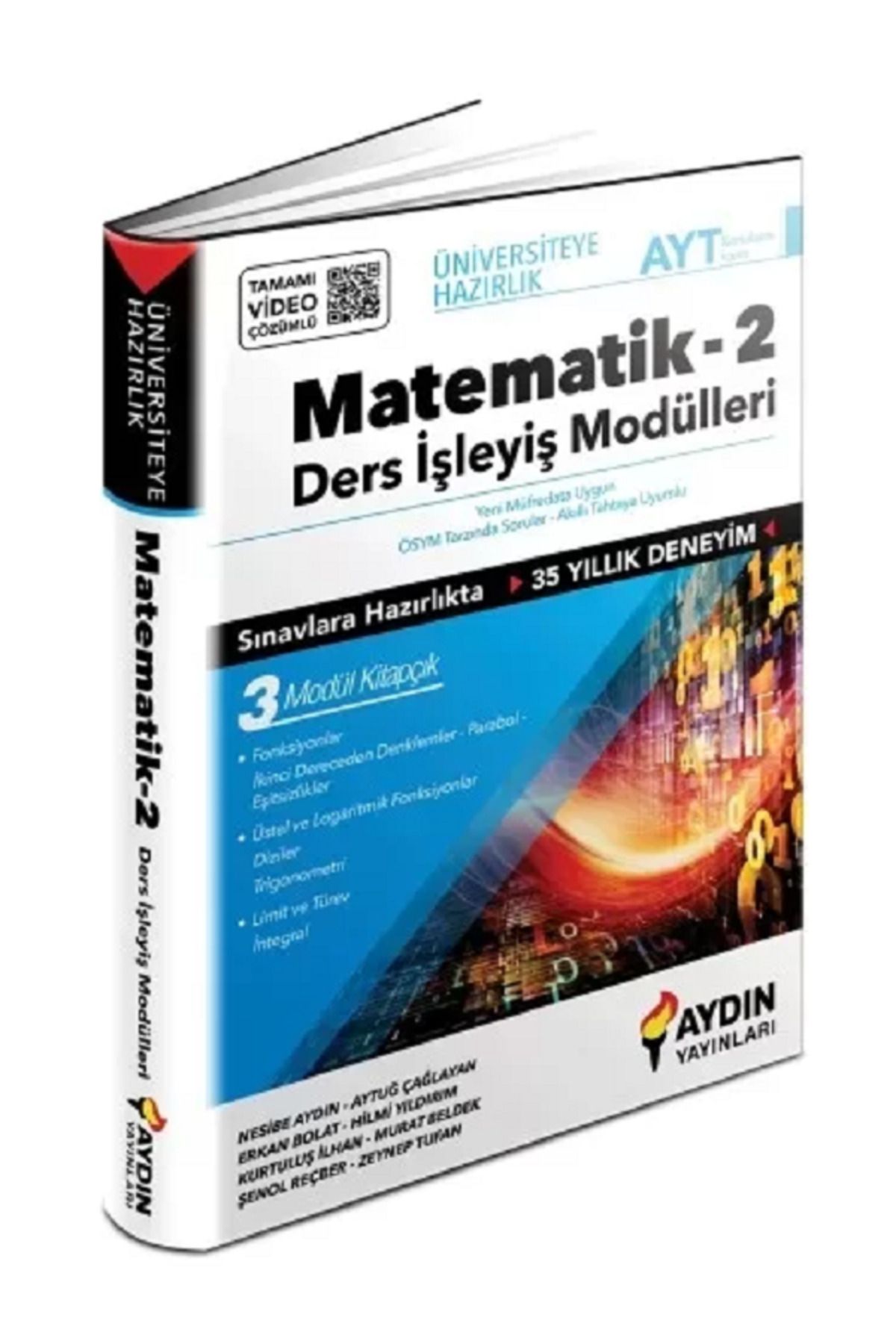 Evrensel İletişim Yayınları Aydın Yay. AYT Matematik 2 Ders İşleyiş Modülleri / 3 Modül Kitapçık / Tamamı Video Çözümlü