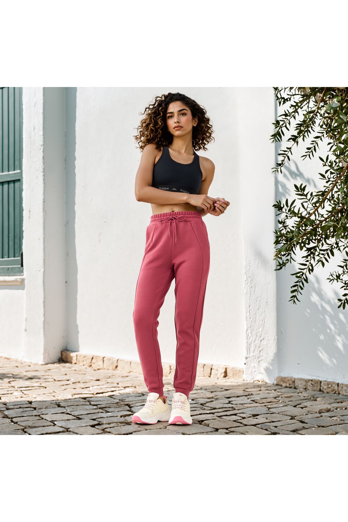 Kappa-Panelled Joggers with Drawstring Closure and Pockets 2