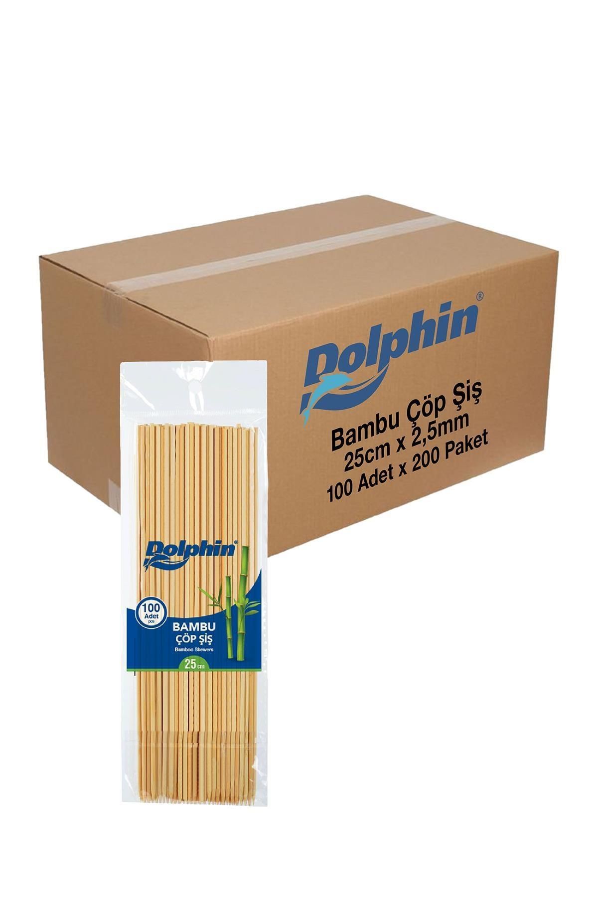 alsepeteavm Dolphin Bambu Çöp Şiş 25cm X 2,5mm 100 Adet X 200 Paket (koli)