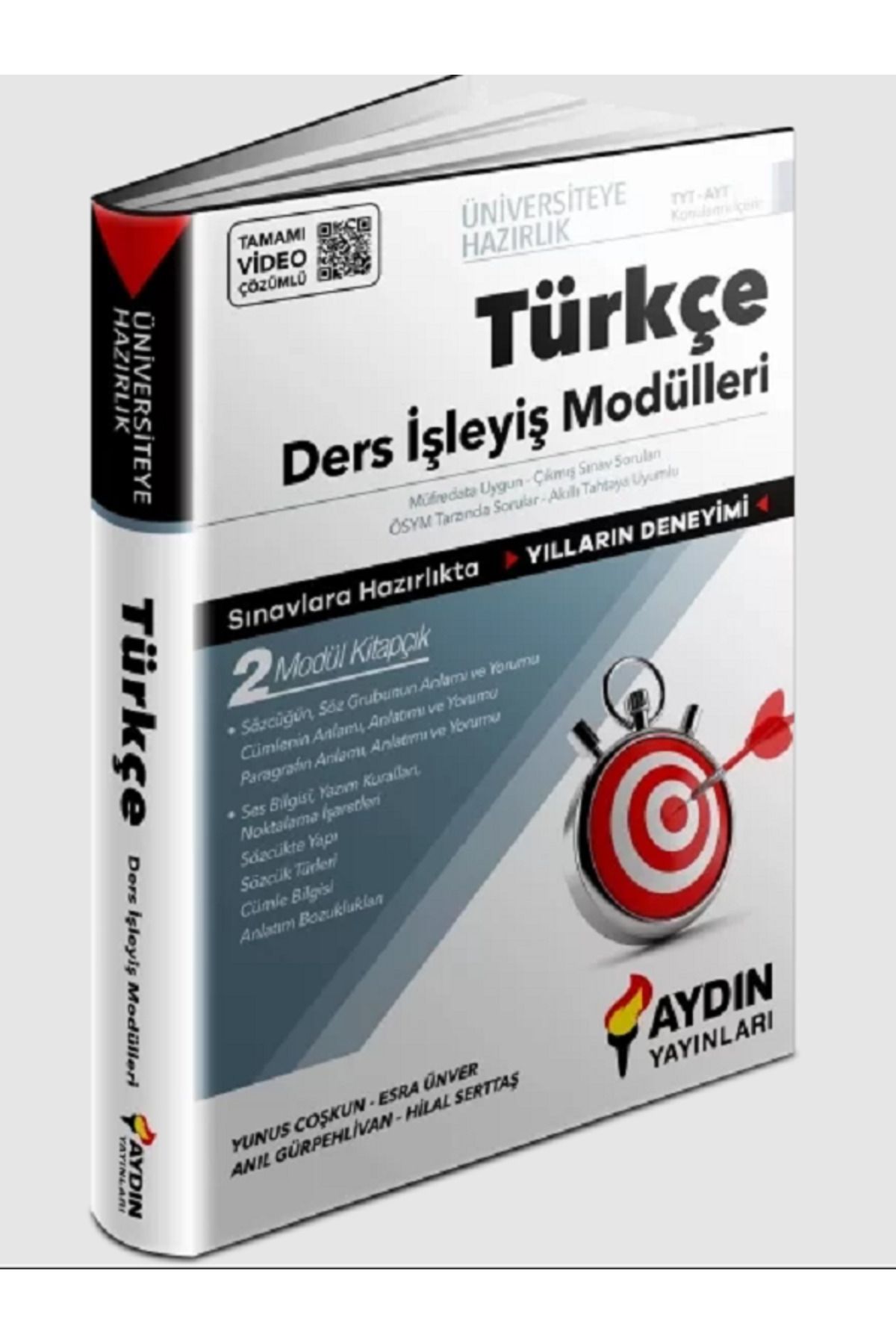 Evrensel İletişim Yayınları Aydın Yay. TYT TÜRKÇE Ders İşleyiş Modülleri / Sınavlara Hazırlıkta Yılların Deneyimi / Video Çözüml